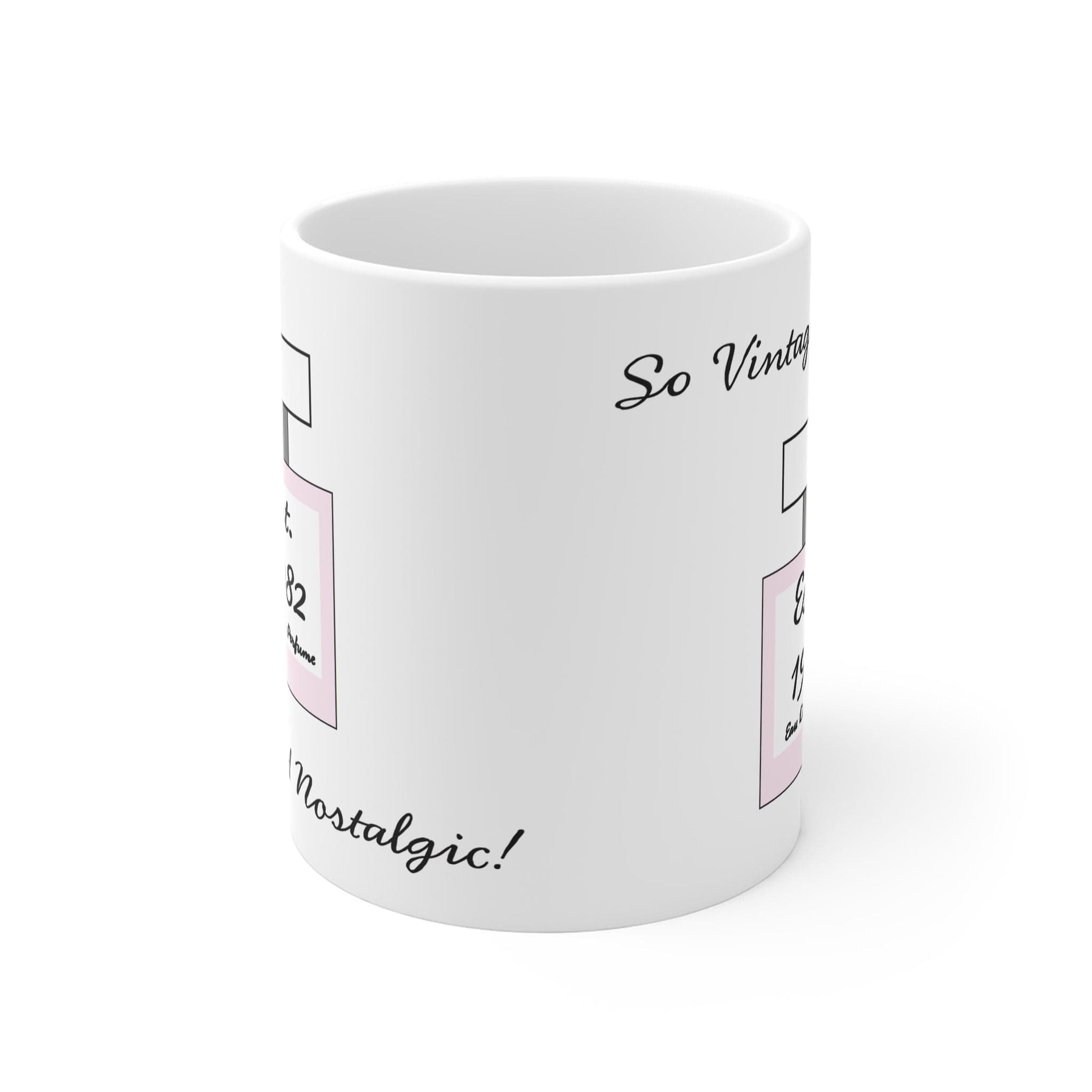 Printify Mug 11oz Personalised Vintage Perfume 11oz Mug