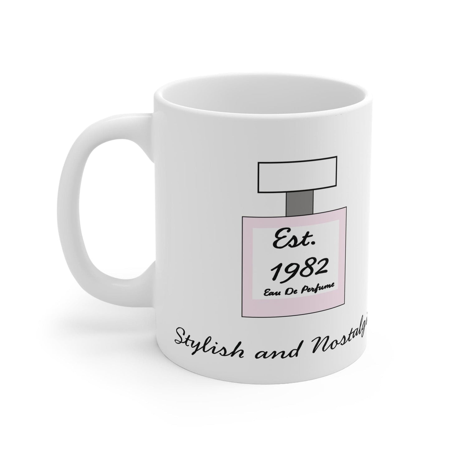 Printify Mug 11oz Personalised Vintage Perfume 11oz Mug