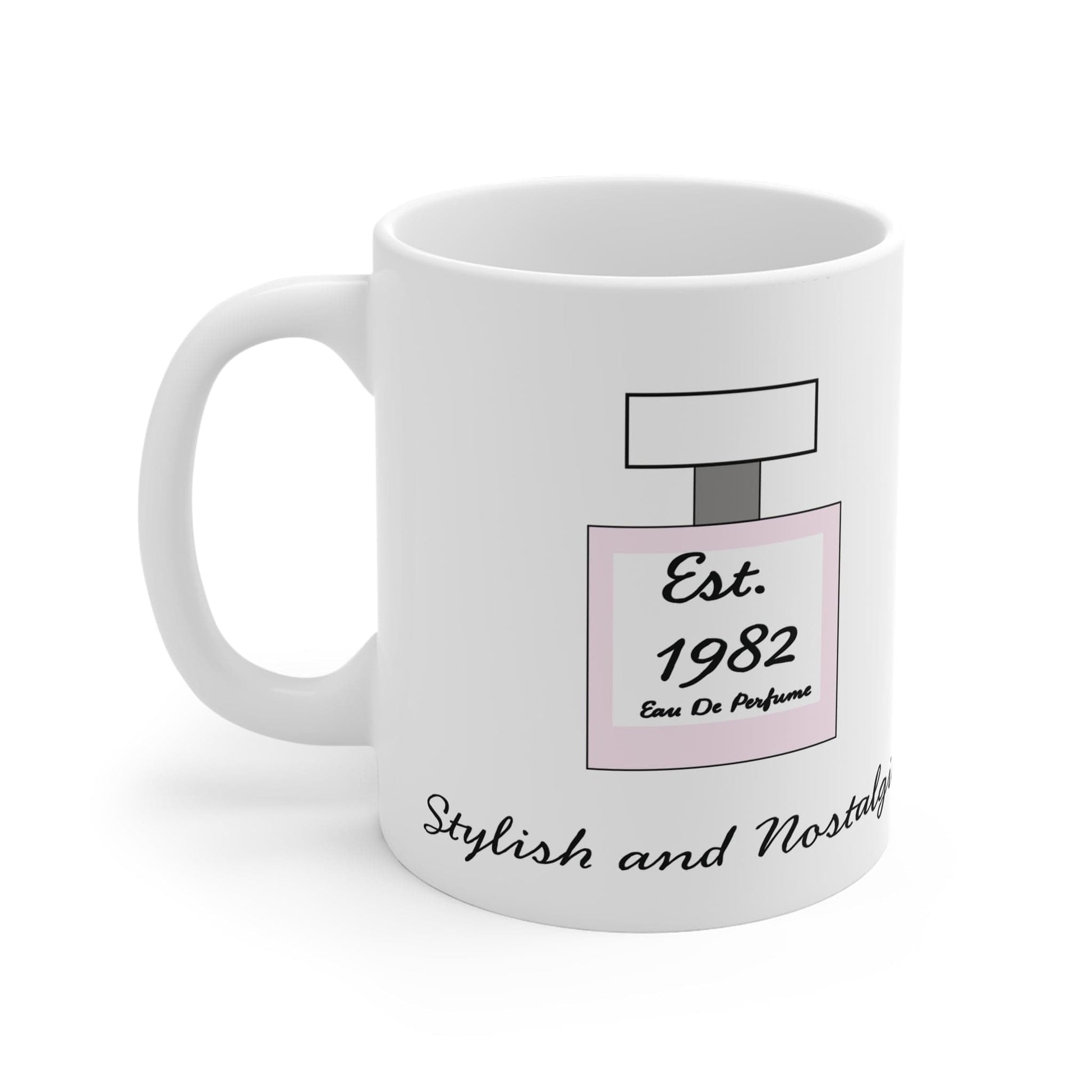 Printify Mug 11oz Personalised Vintage Perfume 11oz Mug