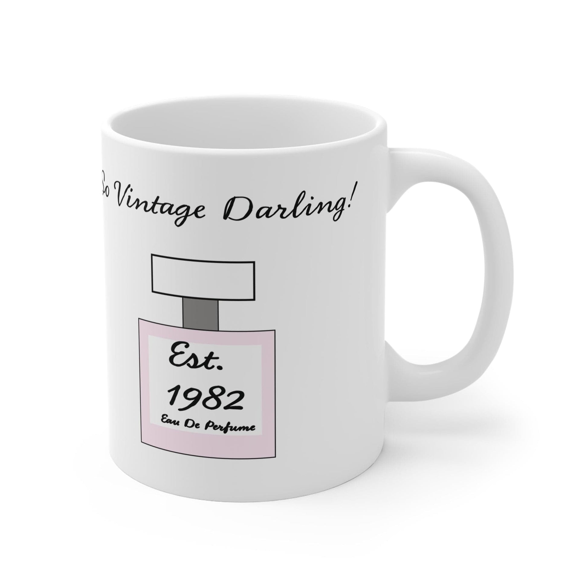 Printify Mug 11oz Personalised Vintage Perfume 11oz Mug