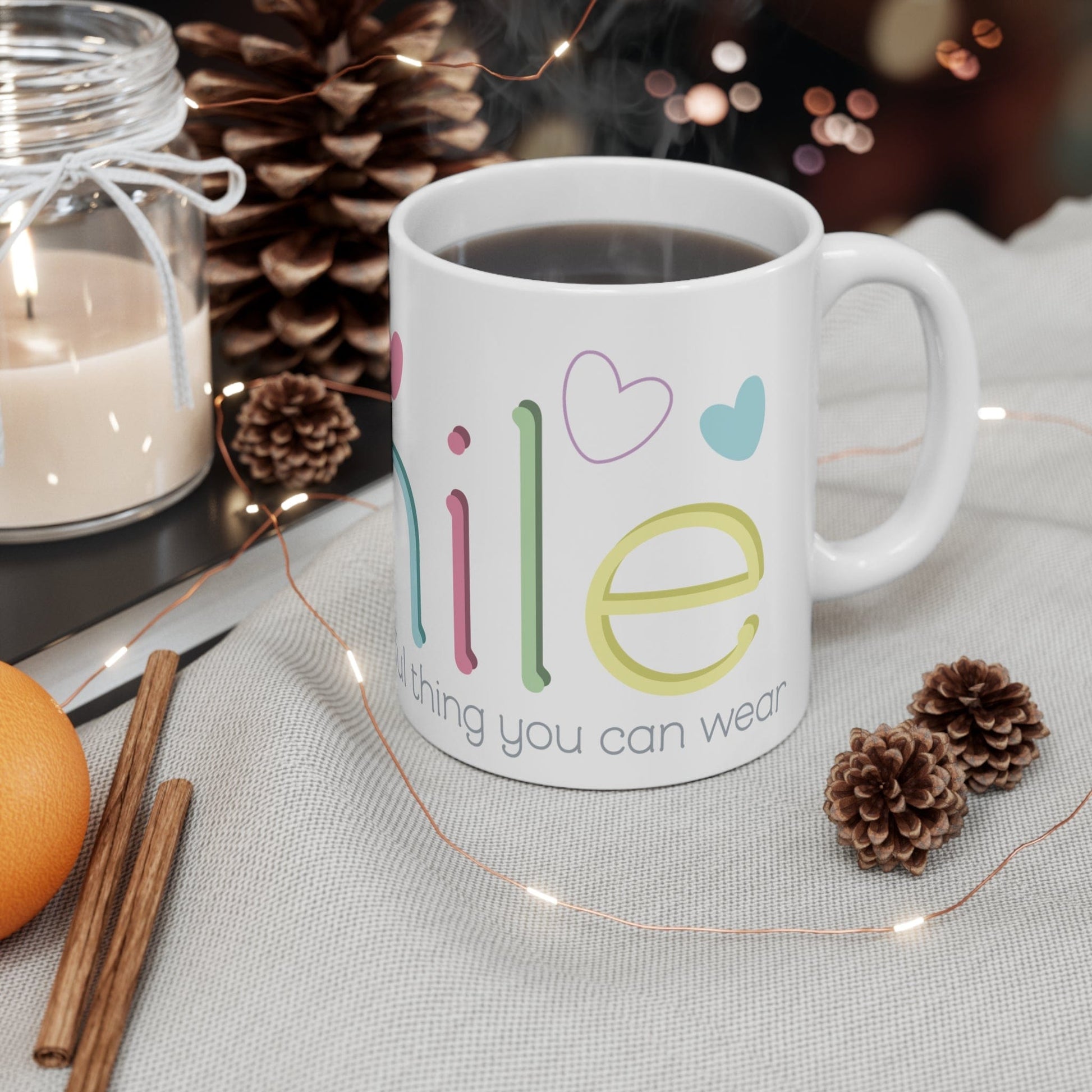 Printify Mug 11oz Smile 11oz Mug
