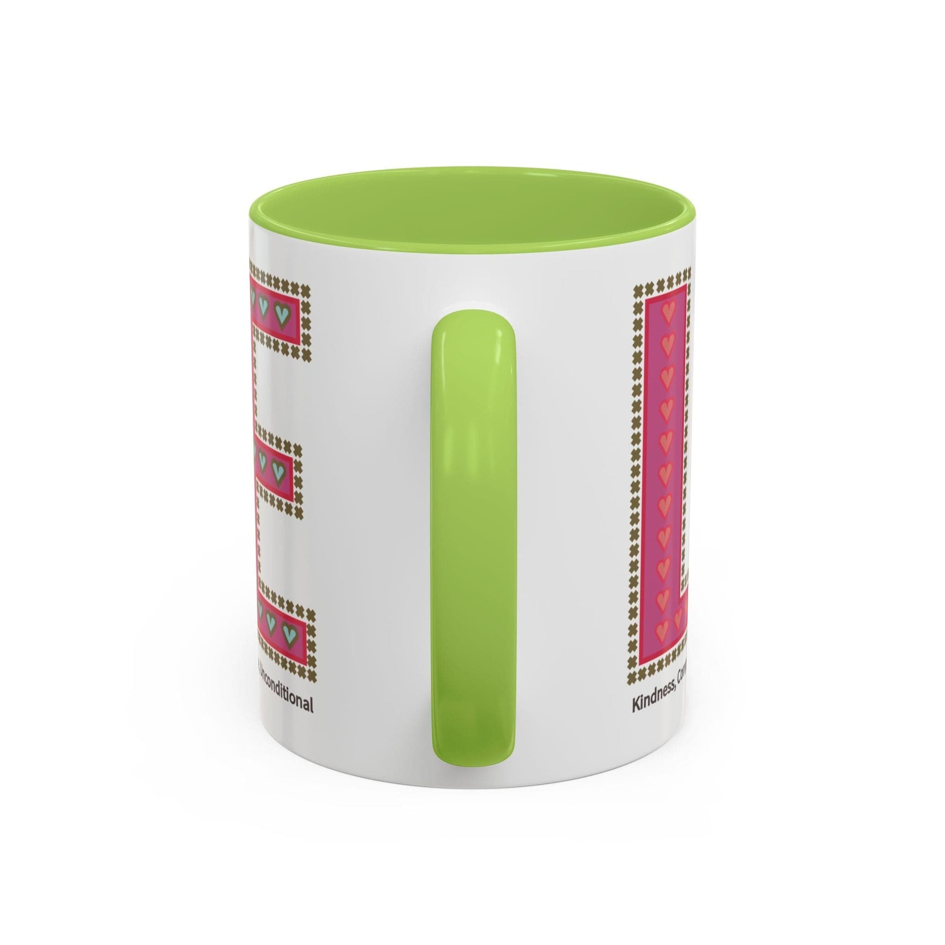 Printify Mug Mug - Love Slogan Accent Mug with Pattern Designs