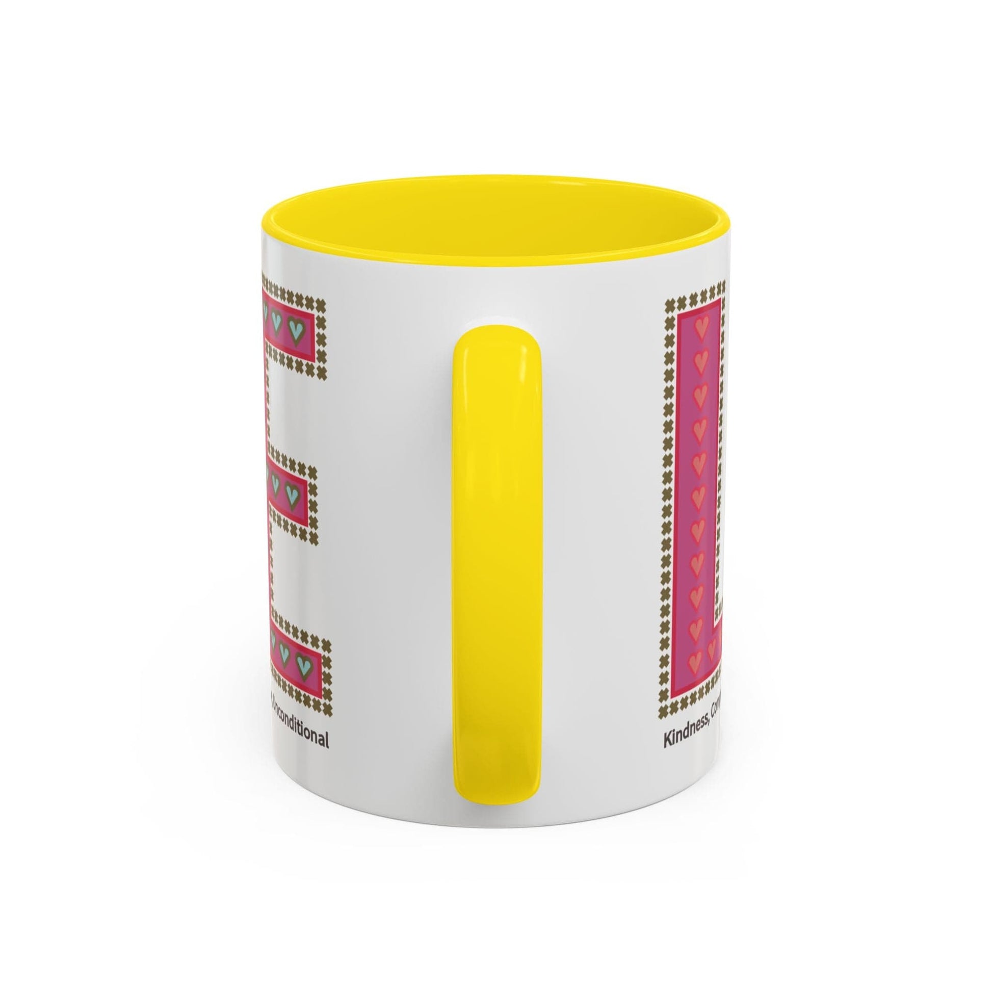 Printify Mug Mug - Love Slogan Accent Mug with Pattern Designs