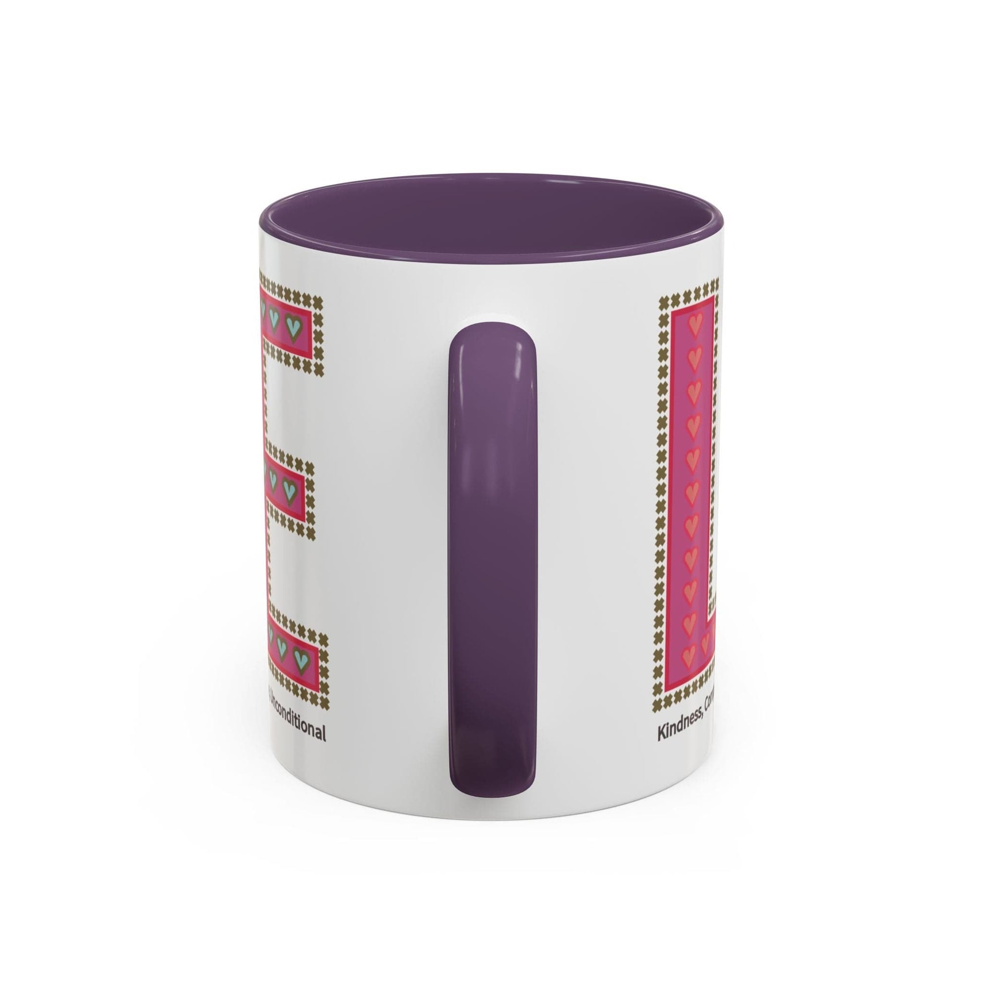 Printify Mug Mug - Love Slogan Accent Mug with Pattern Designs