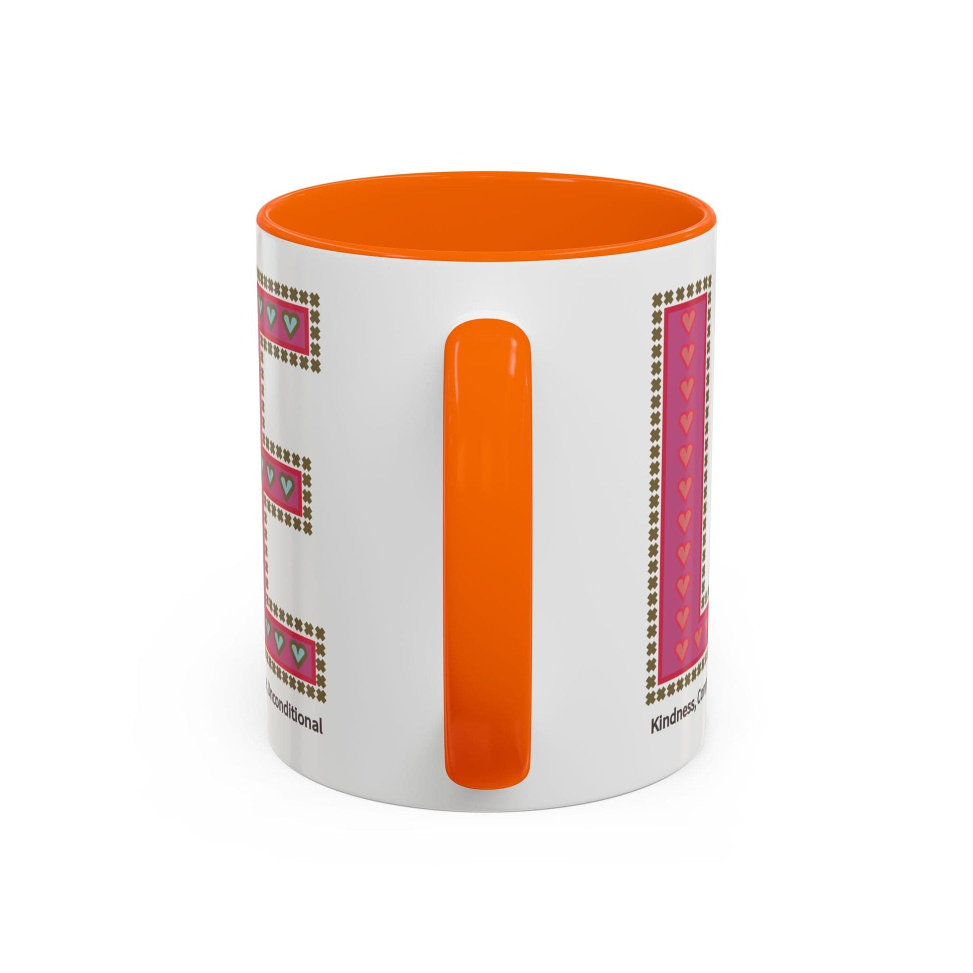 Printify Mug Mug - Love Slogan Accent Mug with Pattern Designs