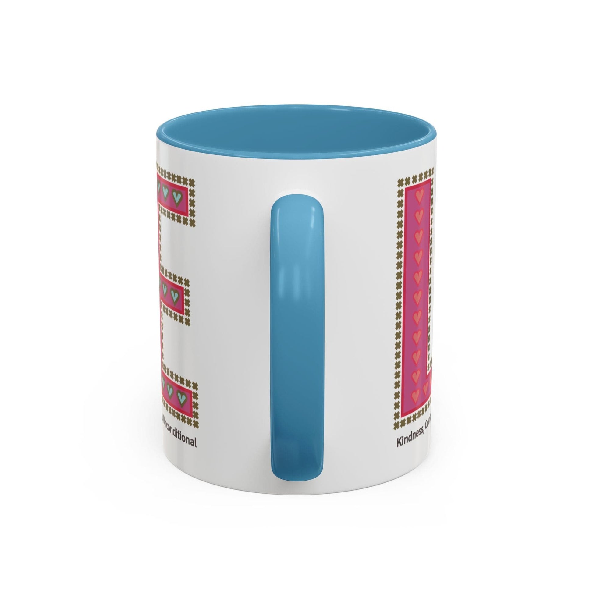 Printify Mug Mug - Love Slogan Accent Mug with Pattern Designs
