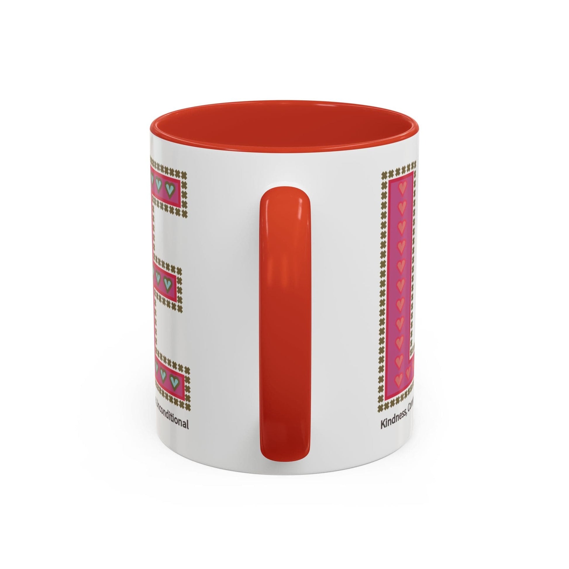 Printify Mug Mug - Love Slogan Accent Mug with Pattern Designs