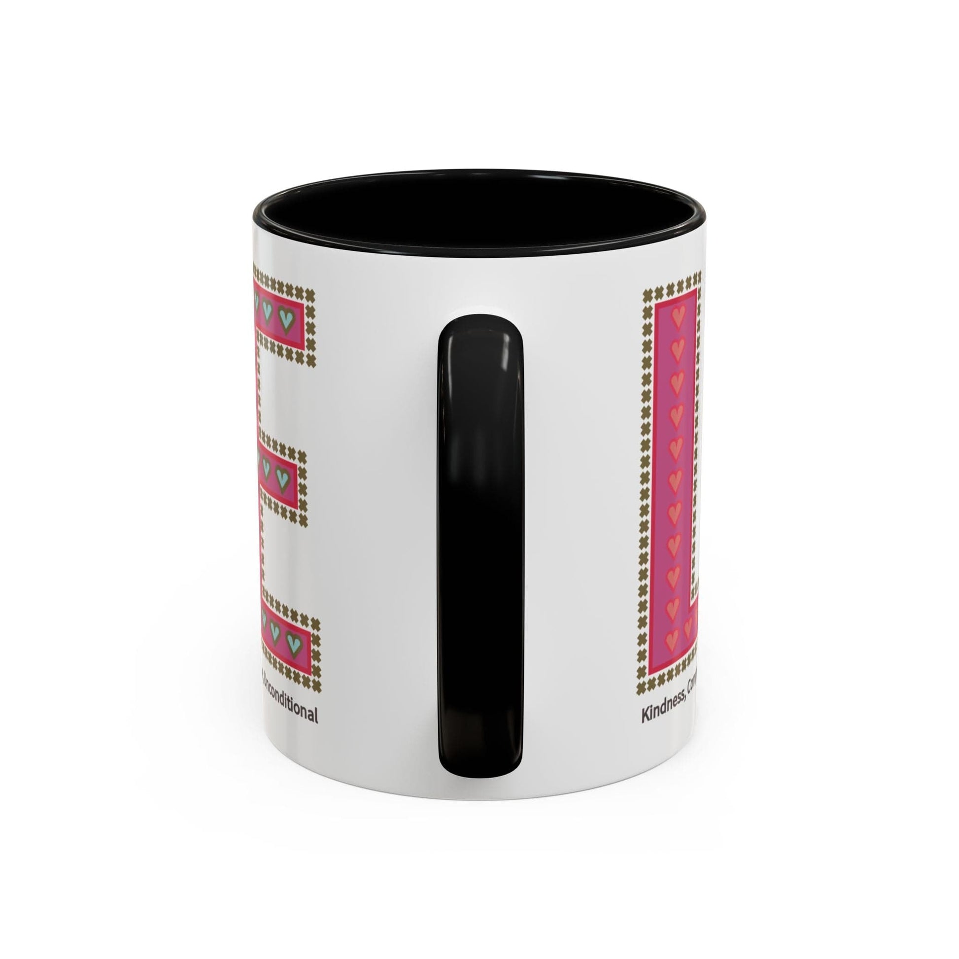 Printify Mug Mug - Love Slogan Accent Mug with Pattern Designs