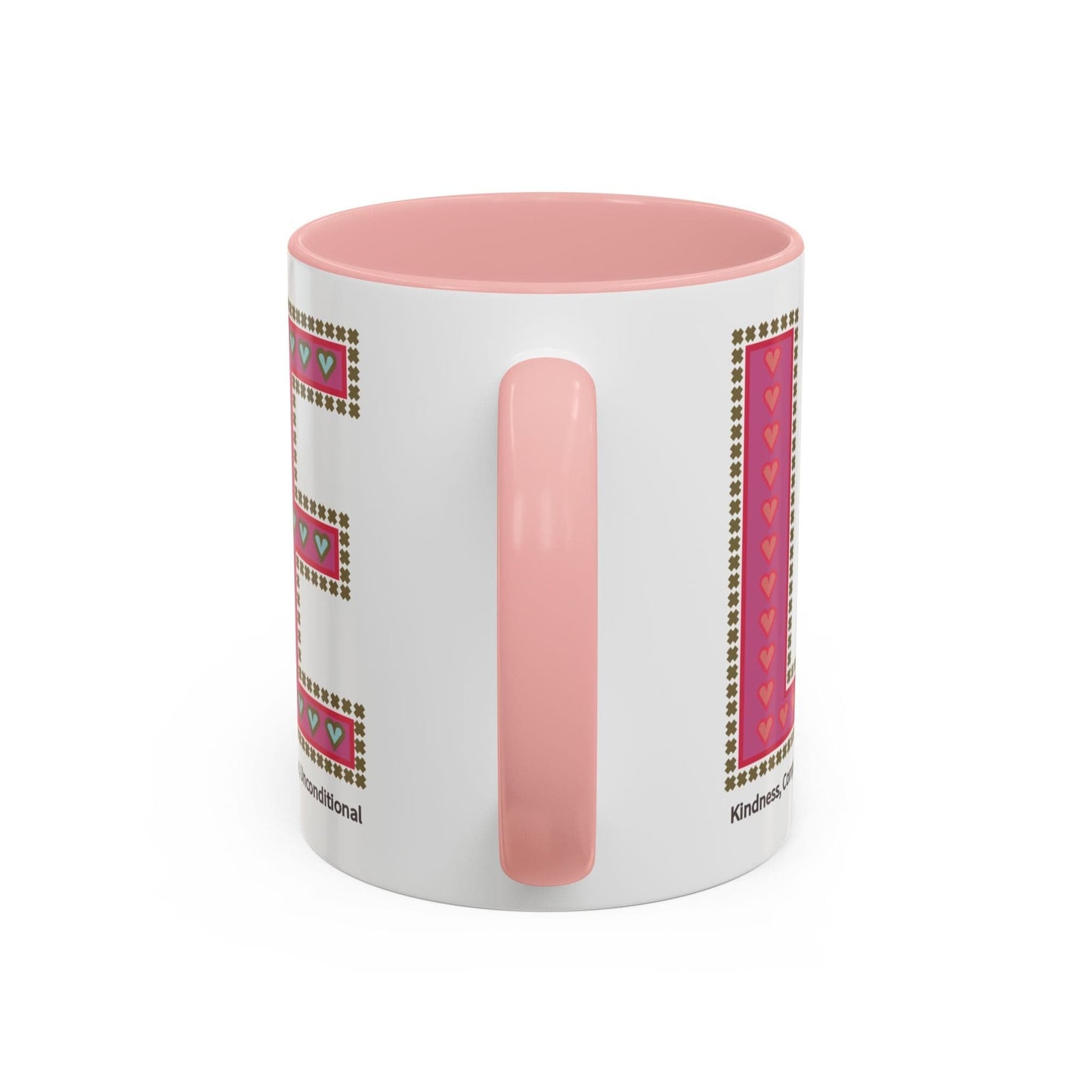 Printify Mug Mug - Love Slogan Accent Mug with Pattern Designs