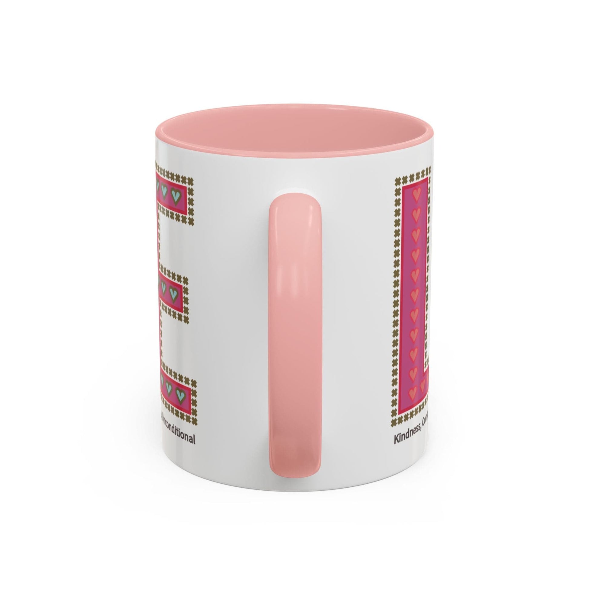 Printify Mug Mug - Love Slogan Accent Mug with Pattern Designs