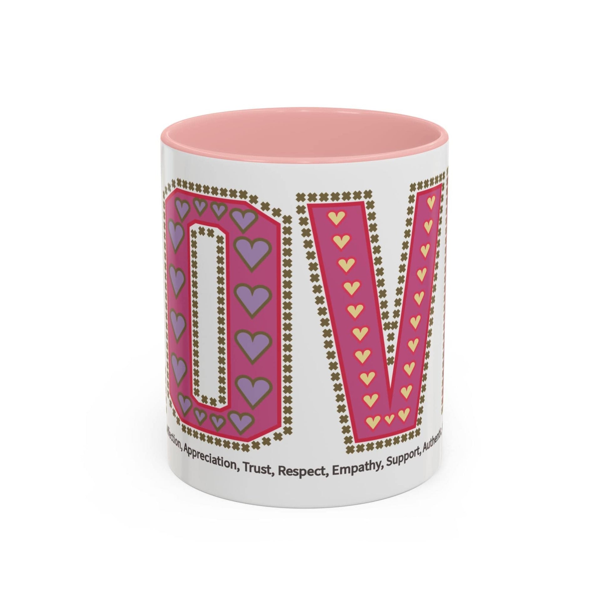 Printify Mug Mug - Love Slogan Accent Mug with Pattern Designs