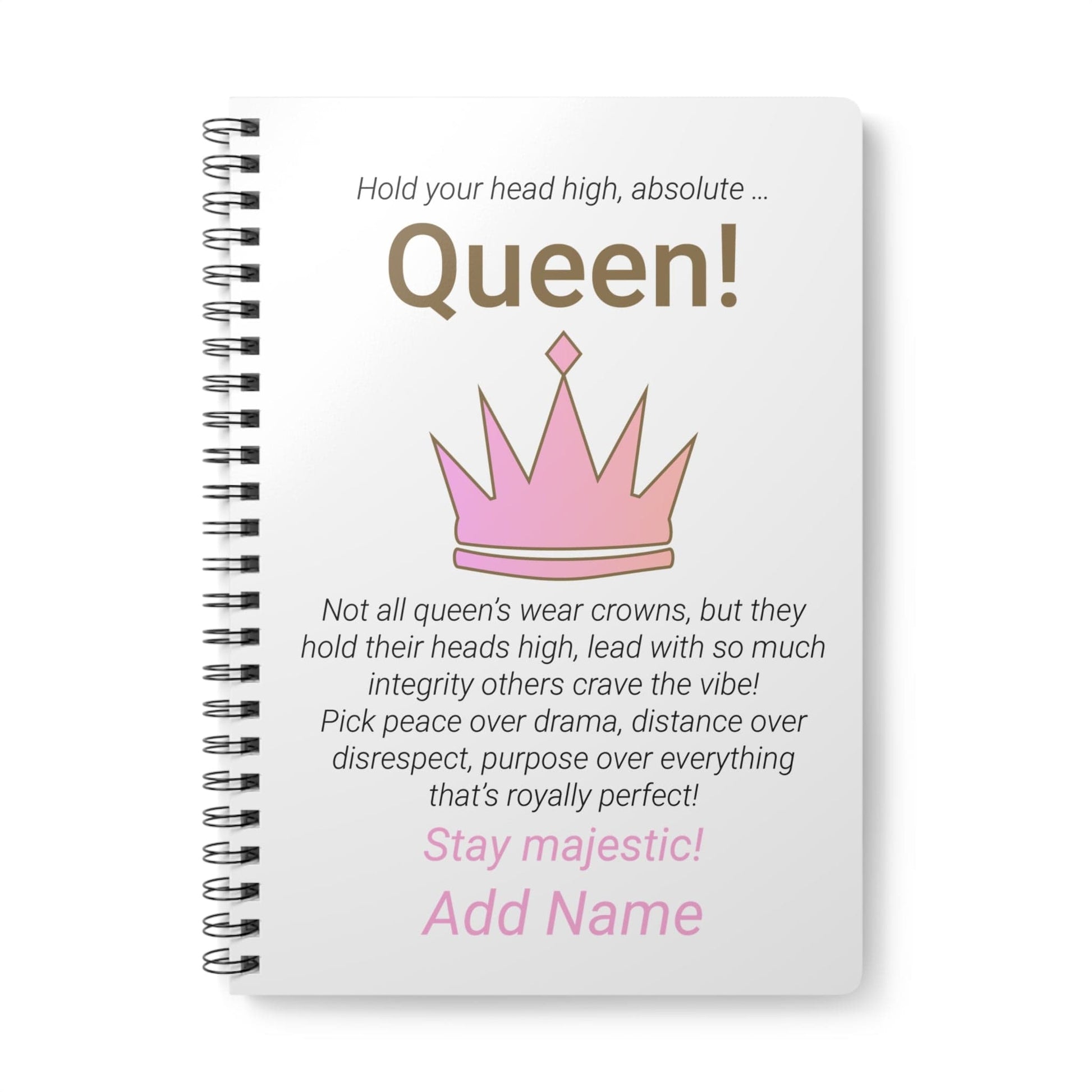 Printify Paper products A5 / Lined Personalised Absolute Queen Wiro Notebook, A5