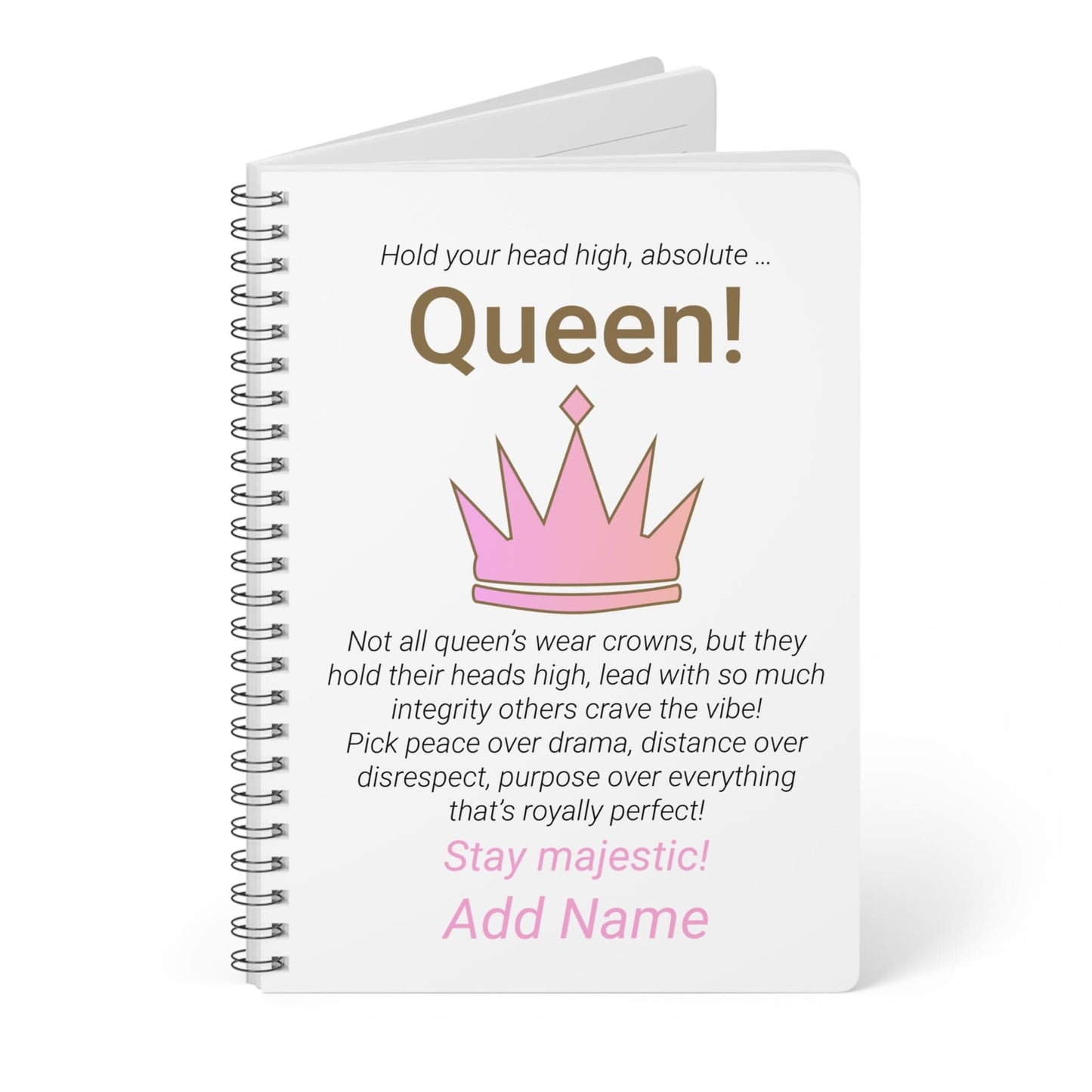 Printify Paper products A5 / Lined Personalised Absolute Queen Wiro Notebook, A5