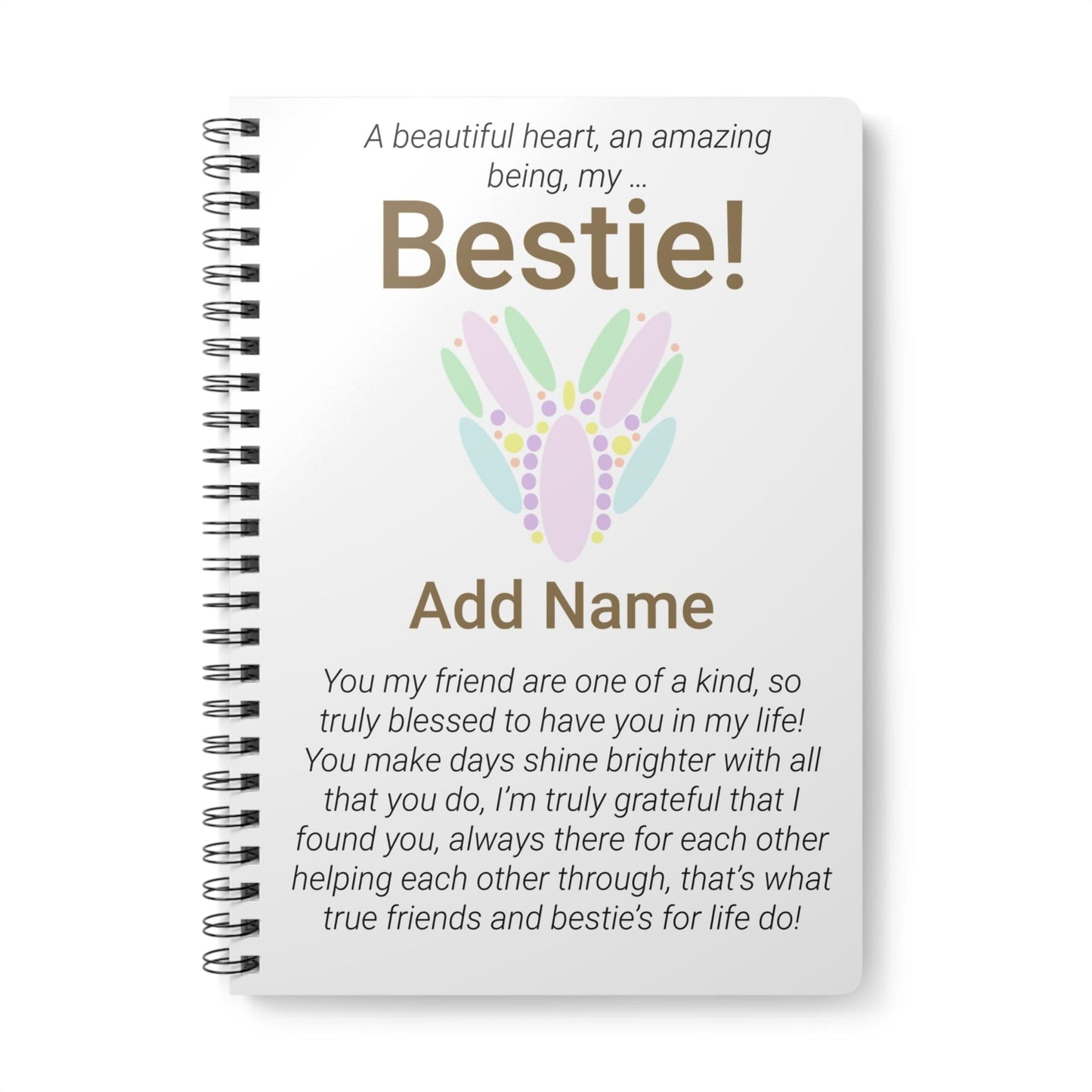 Printify Paper products A5 / Lined Personalised Bestie Wiro Notebook, A5