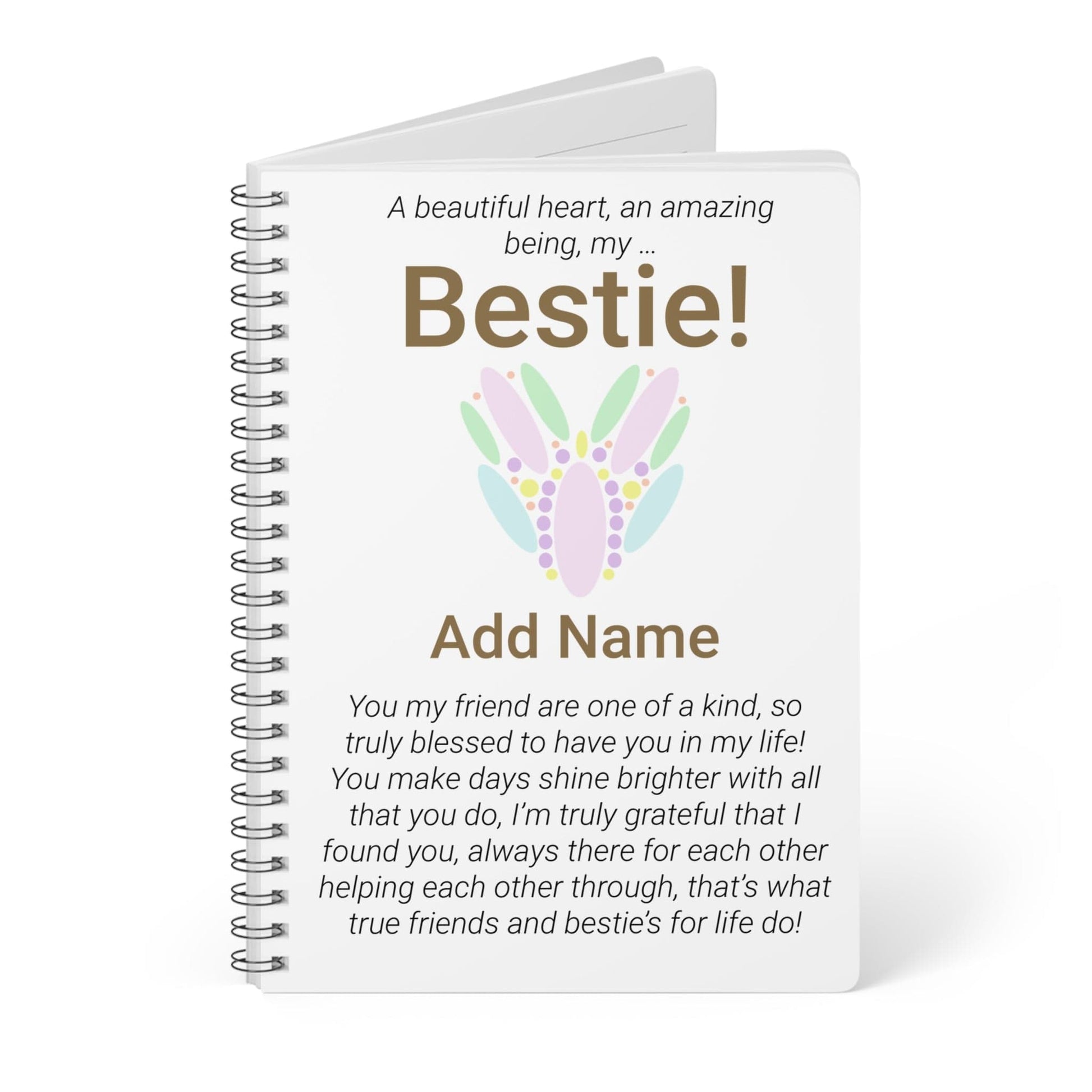 Printify Paper products A5 / Lined Personalised Bestie Wiro Notebook, A5