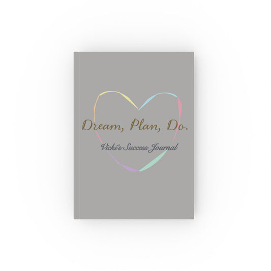 Printify Paper products Blank / 5.2" x 7.4" Personalised Dream Plan Do Hard Backed Journal