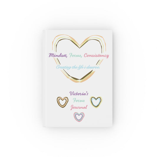 Printify Paper products Blank / 5.2" x 7.4" Personalised Focus Hard Backed Journal