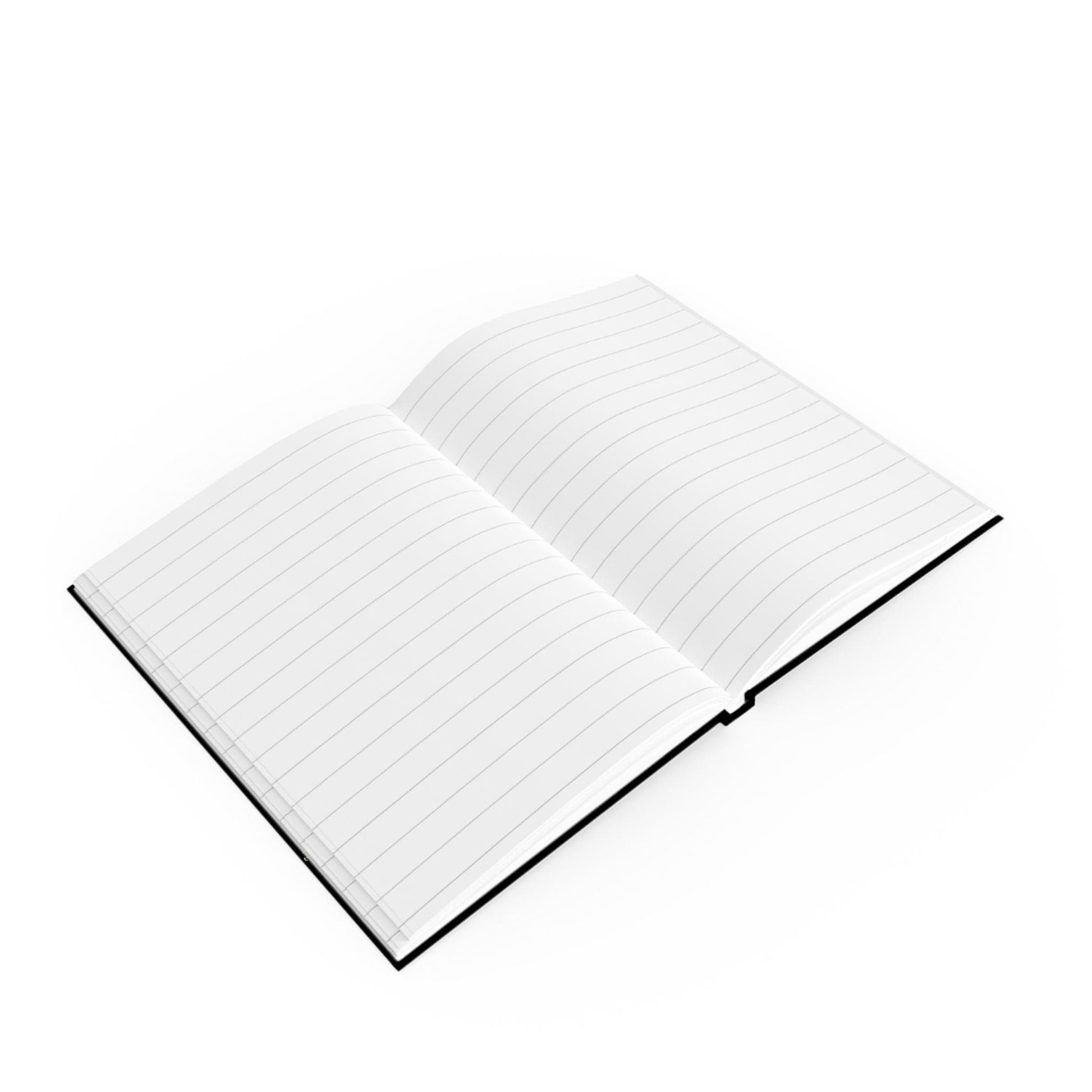 Printify Paper products Love Love Slogan Notebook Black