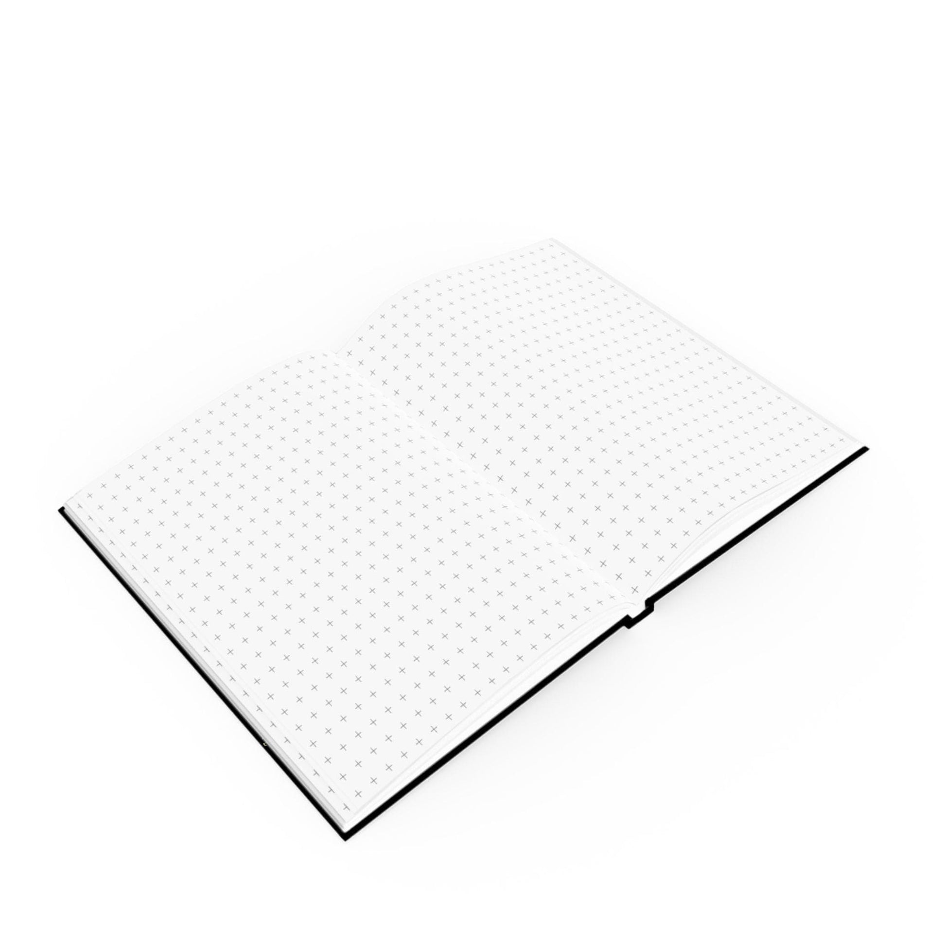 Printify Paper products Love Love Slogan Notebook Black