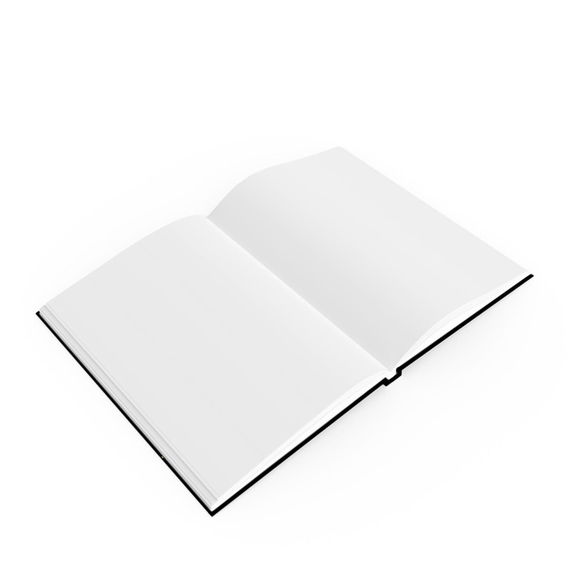 Printify Paper products Love Love Slogan Notebook Black
