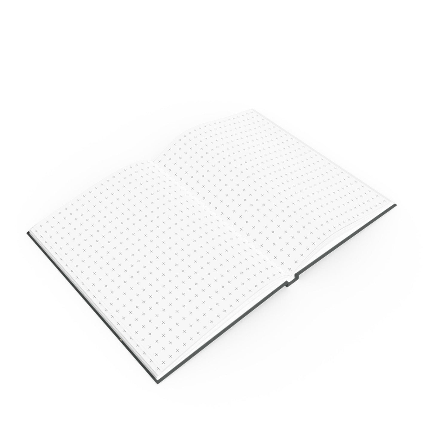 Printify Paper products Love Love Slogan Notebook Grey