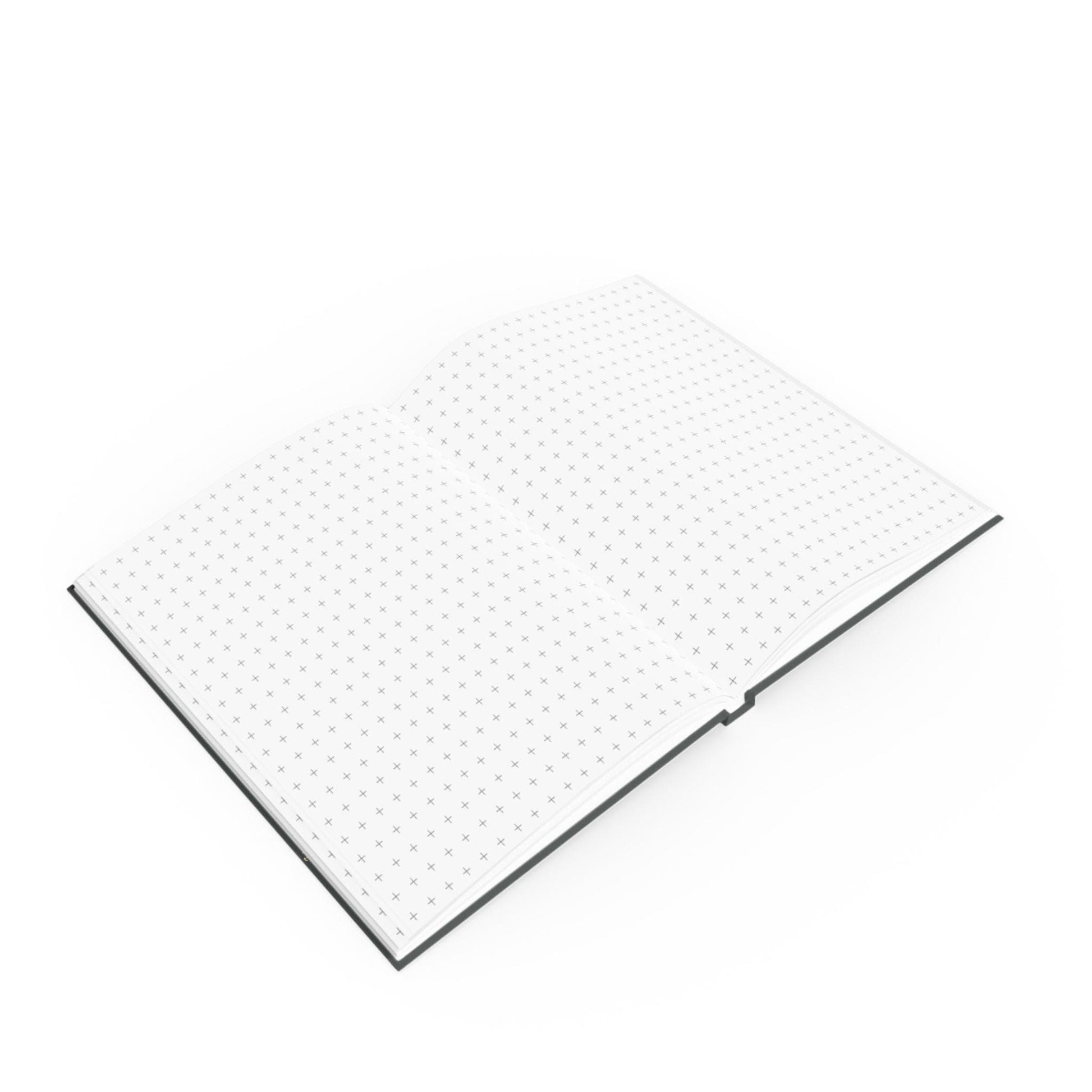 Printify Paper products Love Love Slogan Notebook Grey