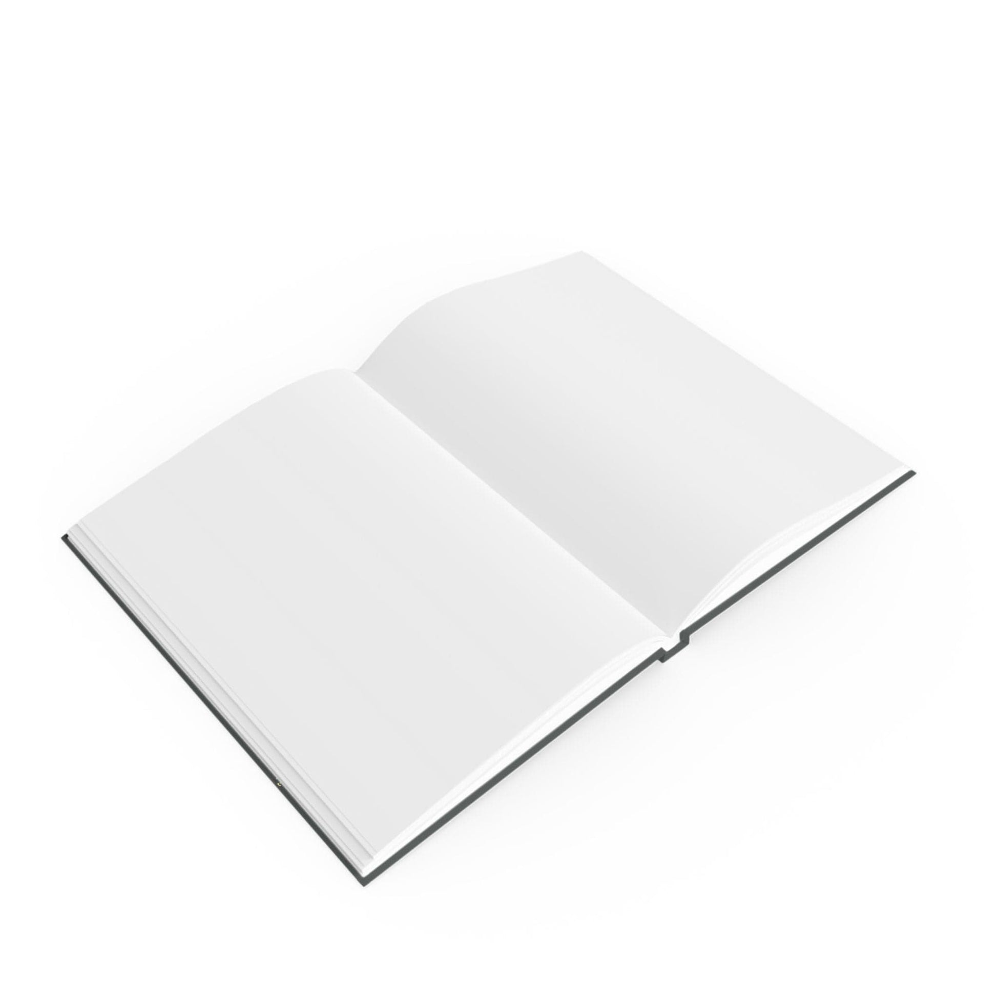 Printify Paper products Love Love Slogan Notebook Grey