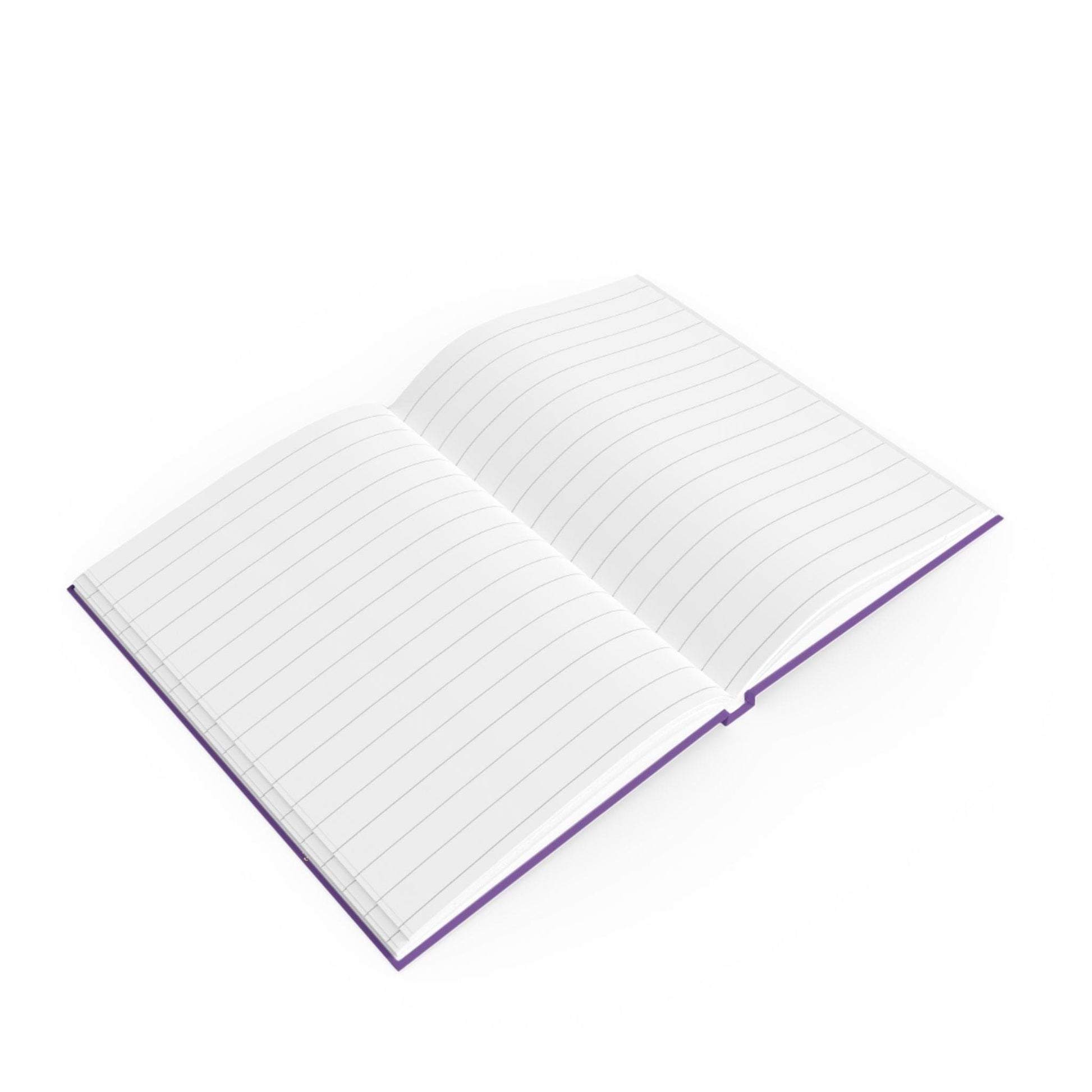 Printify Paper products Love Love Slogan Notebook Purple
