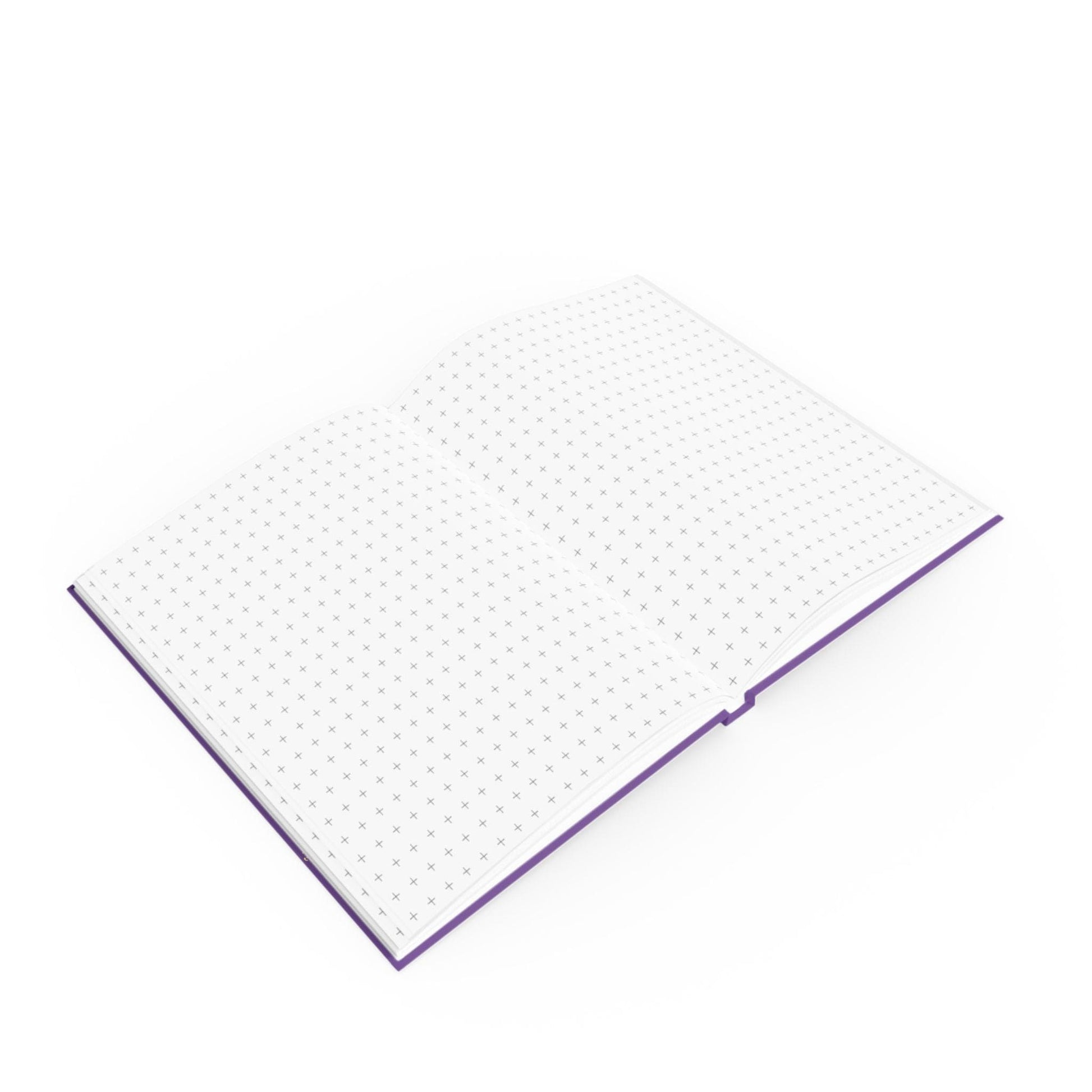 Printify Paper products Love Love Slogan Notebook Purple