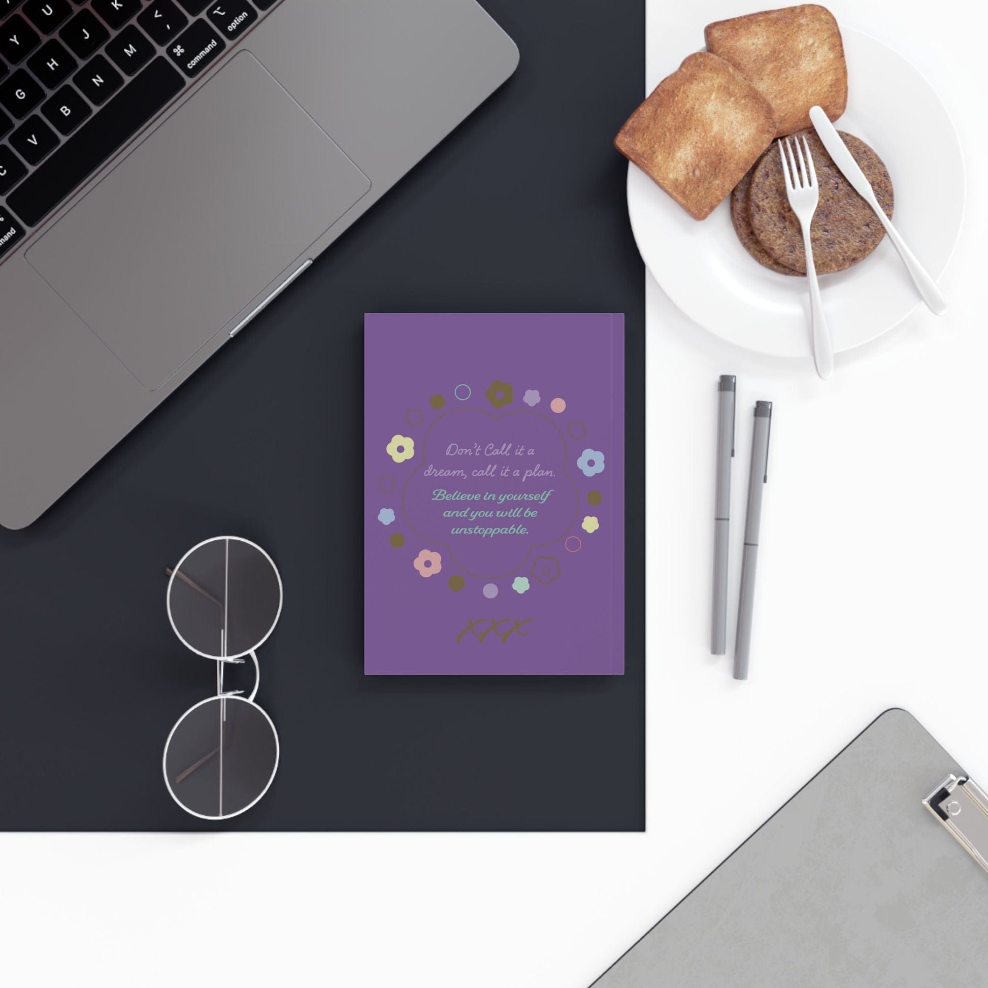 Printify Paper products Personalised Make Dreams Bloom Journal
