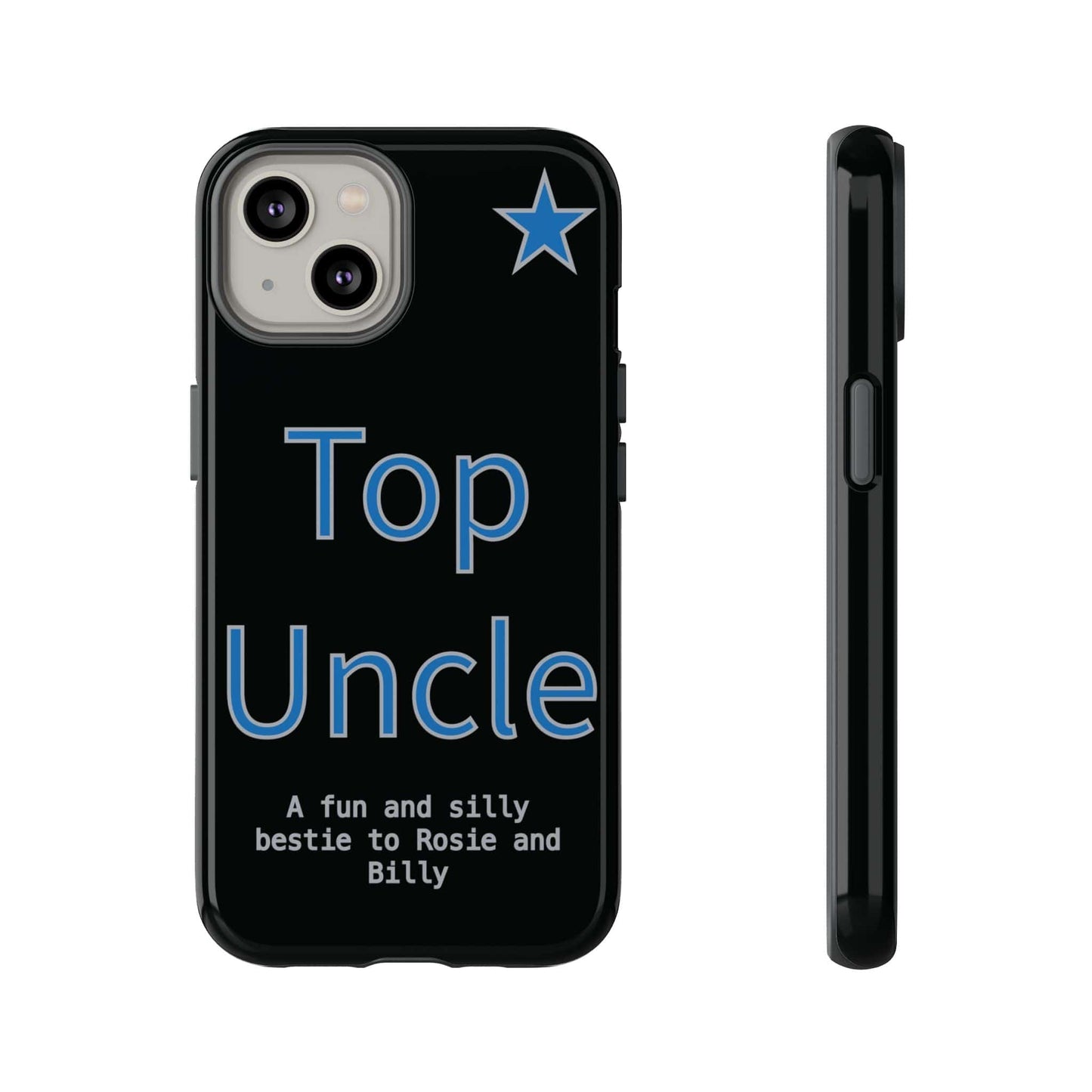 Printify Phone Case iPhone 14 / Glossy Personalised Top Uncle iPhone Case – A Fun & Practical Gift for Him