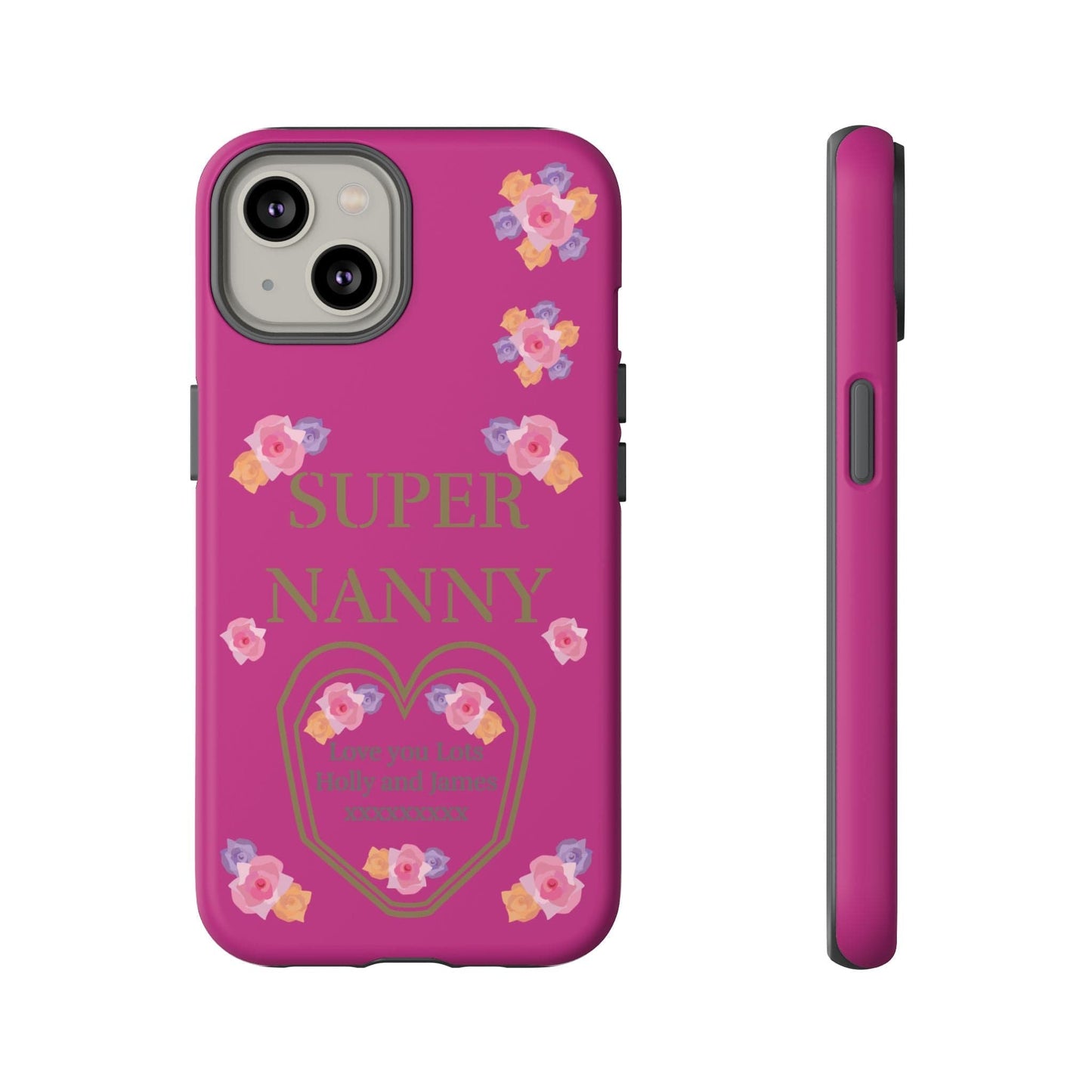 Printify Phone Case iPhone 14 / Matte Personalised Super Nanny i Phone Cases