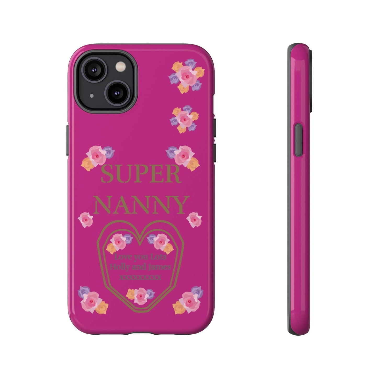 Printify Phone Case iPhone 14 Plus / Glossy Personalised Super Nanny i Phone Cases