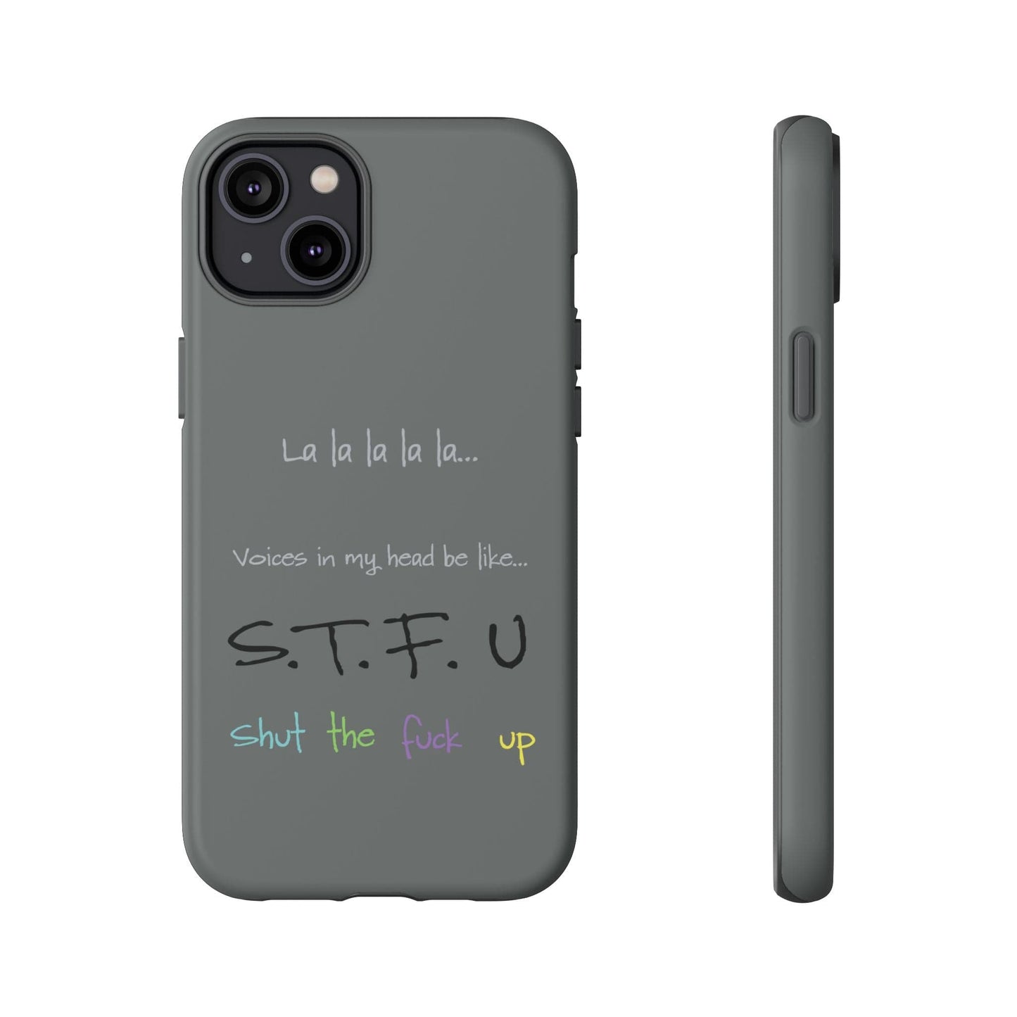 Printify Phone Case iPhone 14 Plus / Matte Shut the F*ck Up iPhone Case – Bold, Funny & Built to Protect
