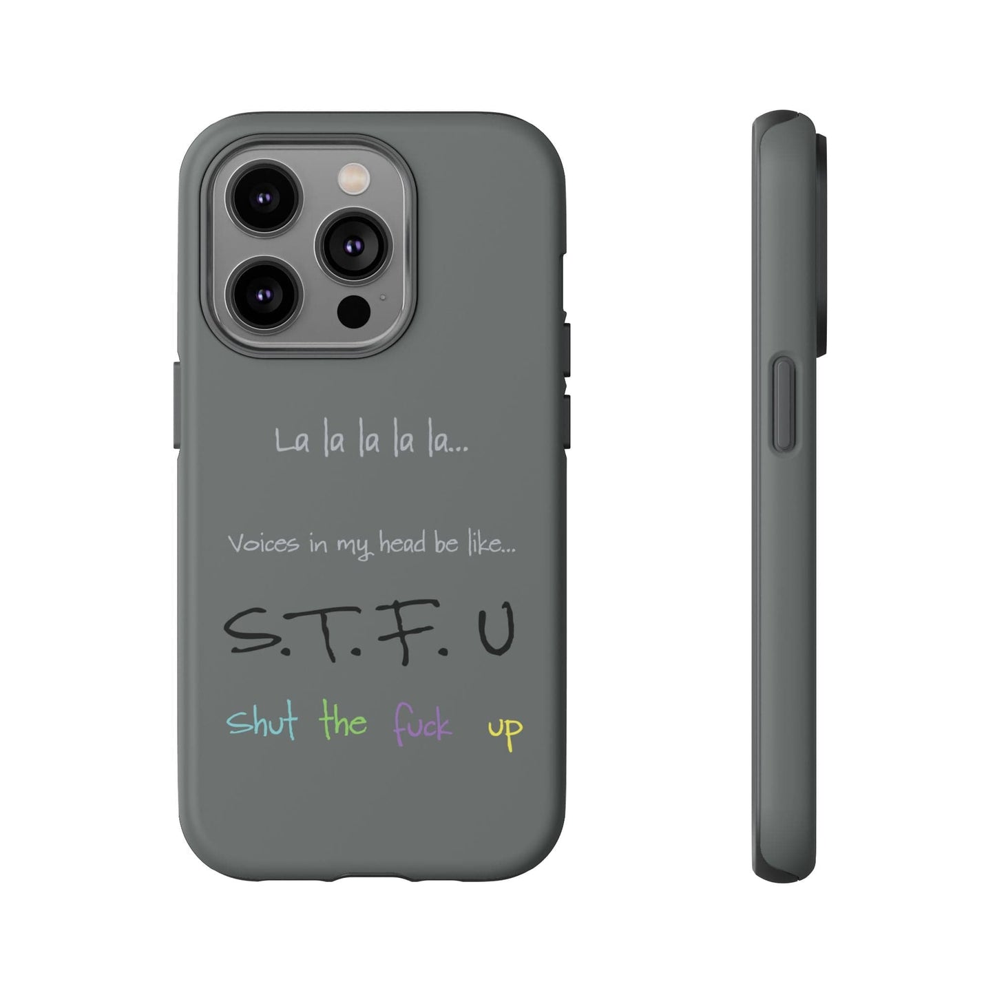 Printify Phone Case iPhone 14 Pro / Matte Shut the F*ck Up iPhone Case – Bold, Funny & Built to Protect