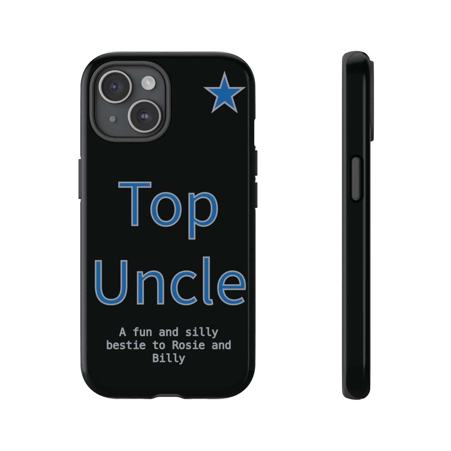 Printify Phone Case iPhone 15 / Glossy Personalised Top Uncle iPhone Case – A Fun & Practical Gift for Him