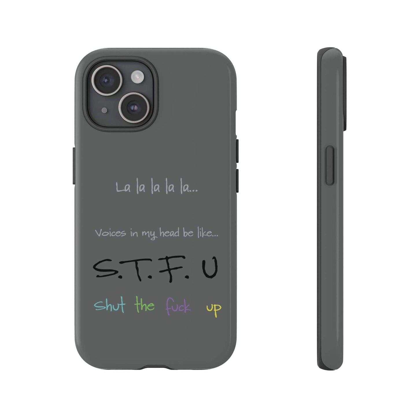 Printify Phone Case iPhone 15 / Glossy Shut the F*ck Up iPhone Case – Bold, Funny & Built to Protect