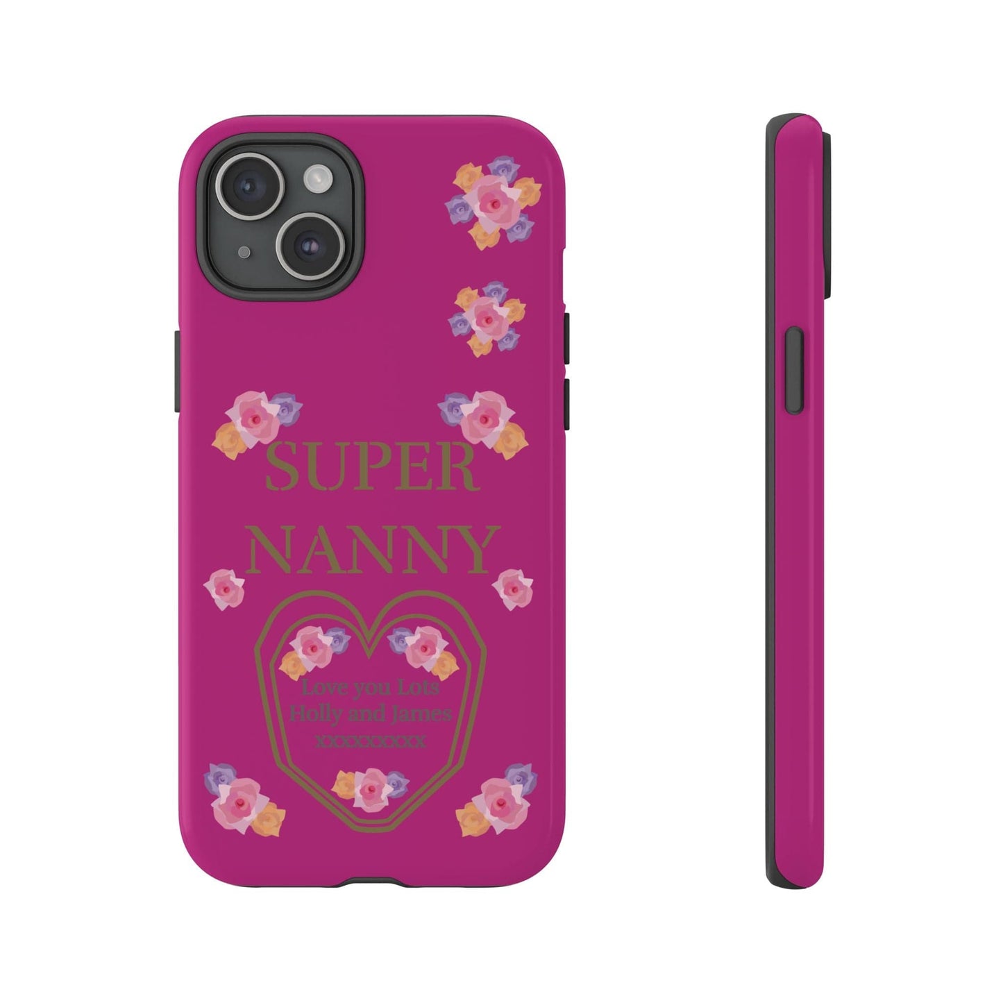Printify Phone Case iPhone 15 Plus / Glossy Personalised Super Nanny i Phone Cases
