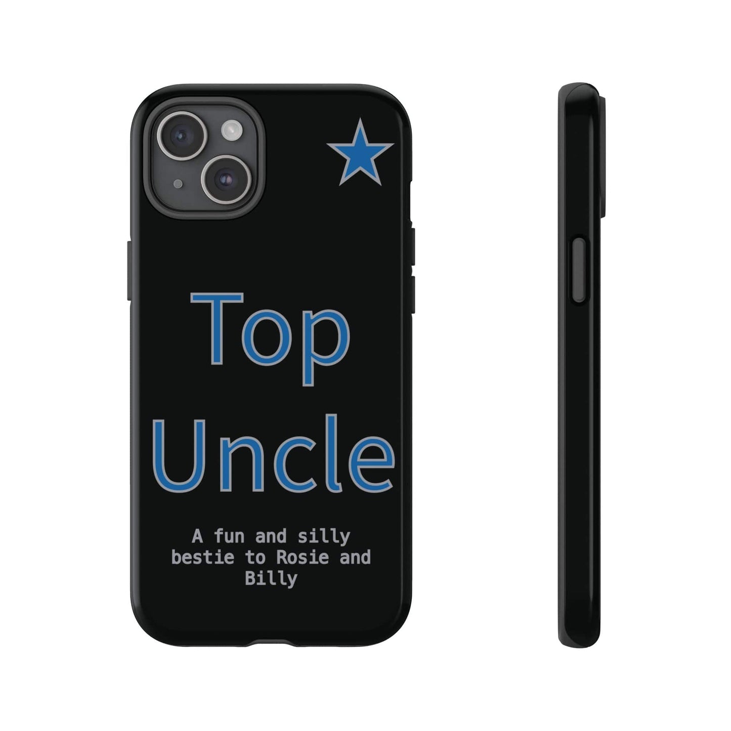 Printify Phone Case iPhone 15 Plus / Glossy Personalised Top Uncle iPhone Case – A Fun & Practical Gift for Him
