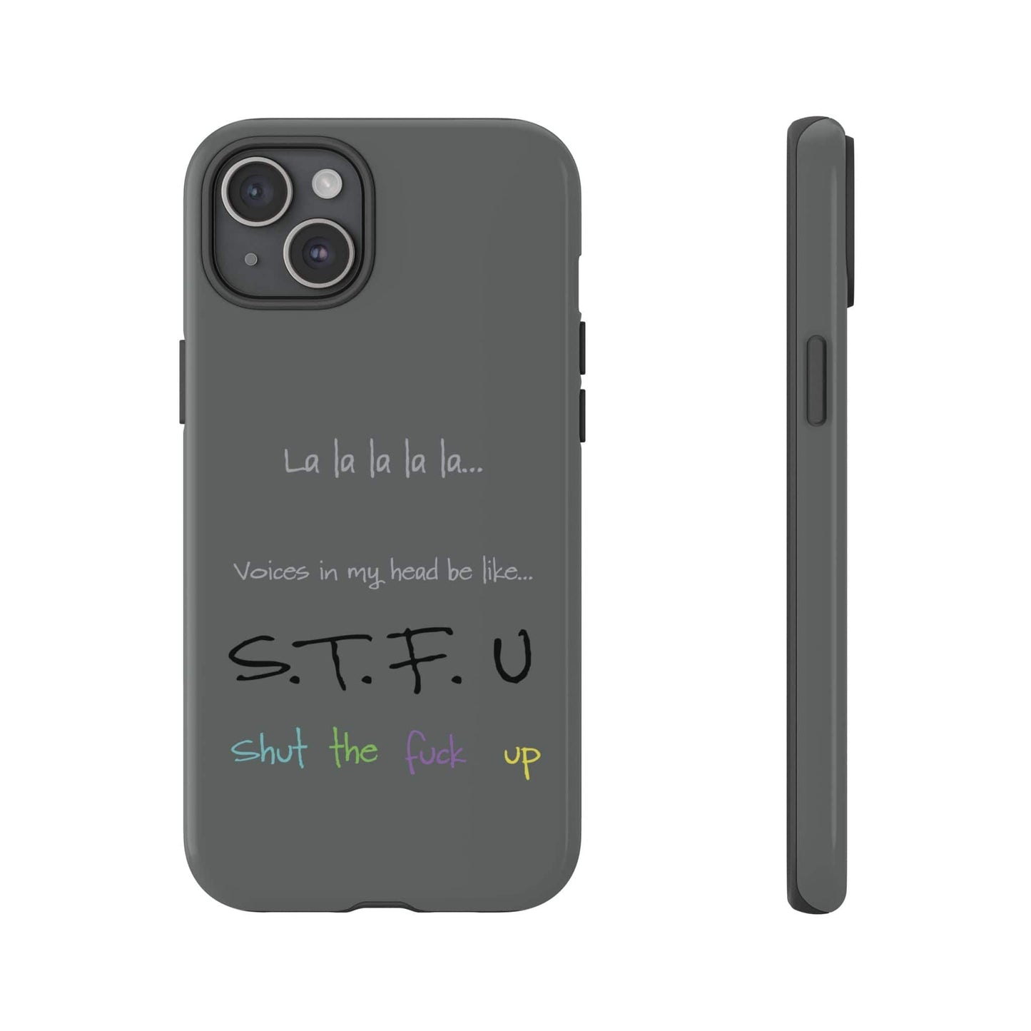 Printify Phone Case iPhone 15 Plus / Glossy Shut the F*ck Up iPhone Case – Bold, Funny & Built to Protect