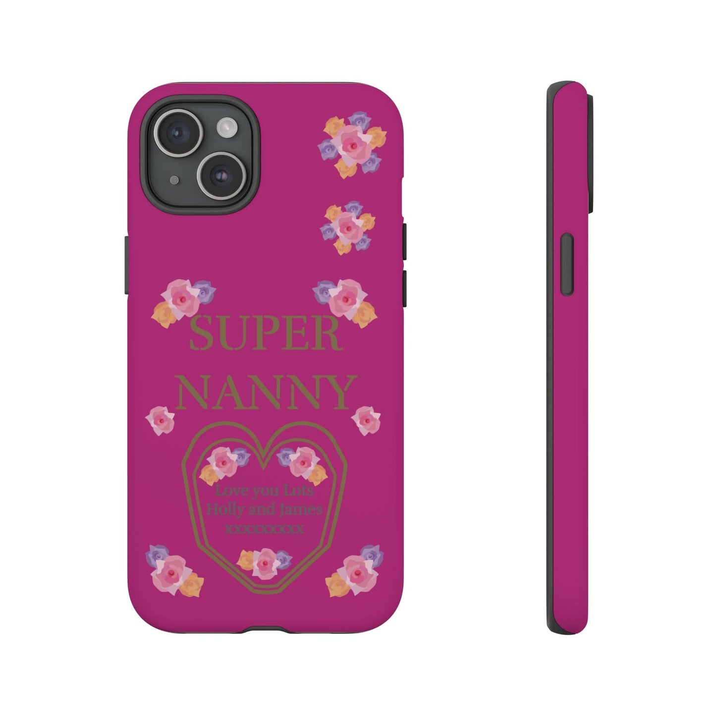 Printify Phone Case iPhone 15 Plus / Matte Personalised Super Nanny i Phone Cases