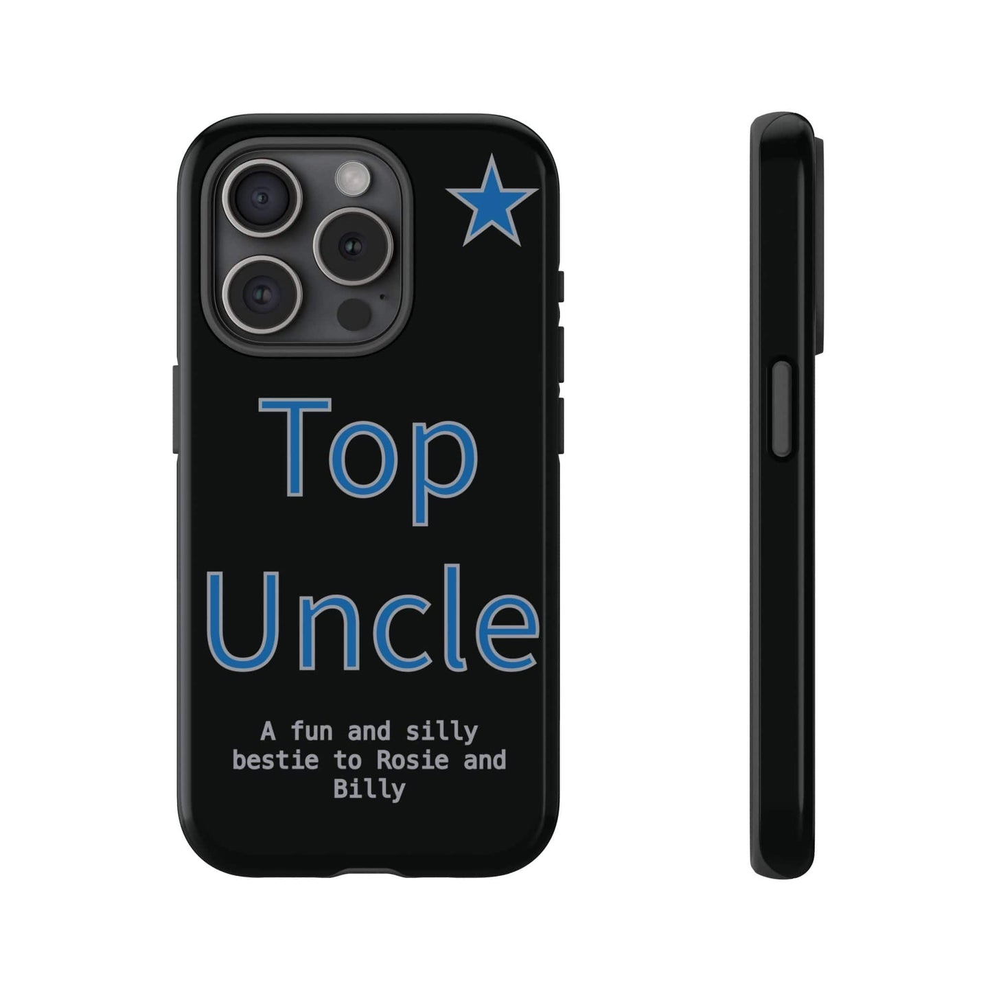 Printify Phone Case iPhone 15 Pro / Glossy Personalised Top Uncle iPhone Case – A Fun & Practical Gift for Him