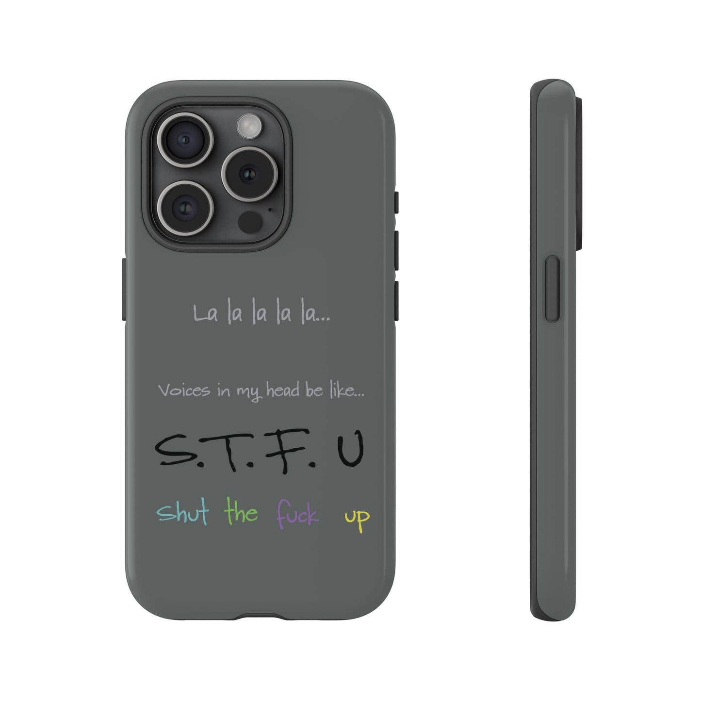 Printify Phone Case iPhone 15 Pro / Glossy Shut the F*ck Up iPhone Case – Bold, Funny & Built to Protect