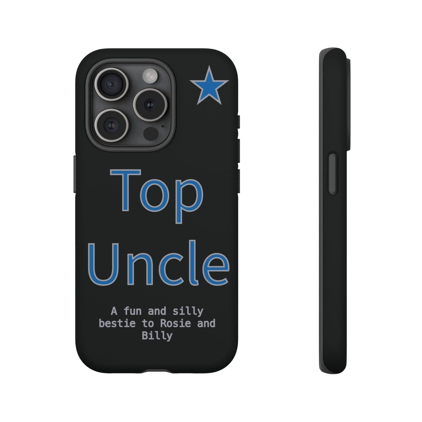 Printify Phone Case iPhone 15 Pro / Matte Personalised Top Uncle iPhone Case – A Fun & Practical Gift for Him