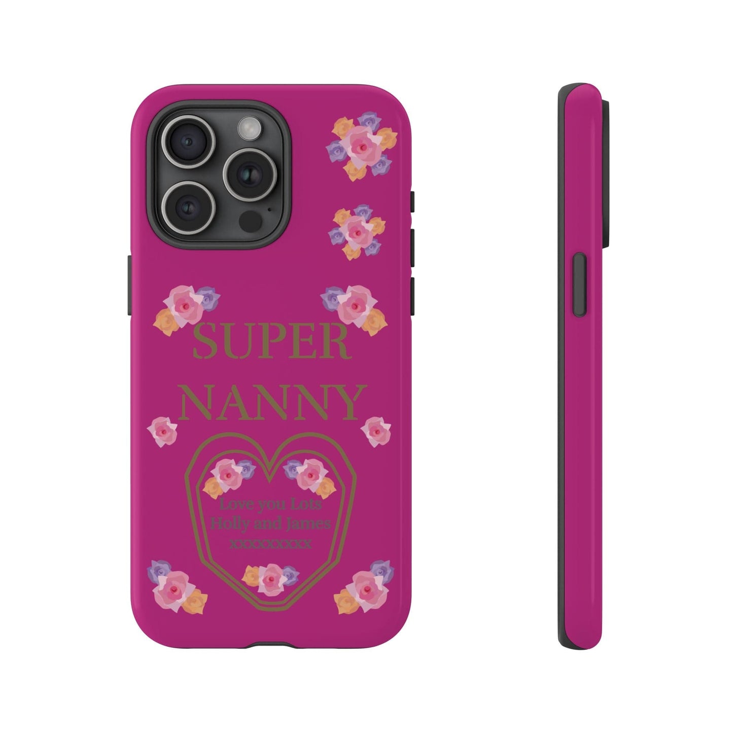Printify Phone Case iPhone 15 Pro Max / Glossy Personalised Super Nanny i Phone Cases