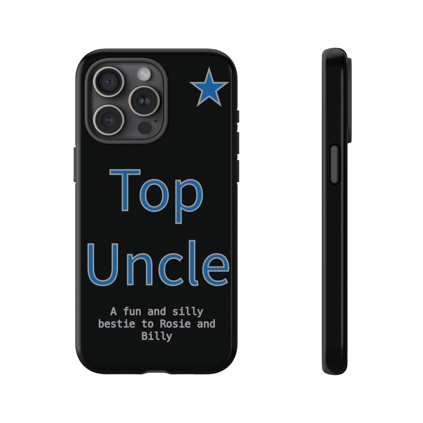 Printify Phone Case iPhone 15 Pro Max / Glossy Personalised Top Uncle iPhone Case – A Fun & Practical Gift for Him
