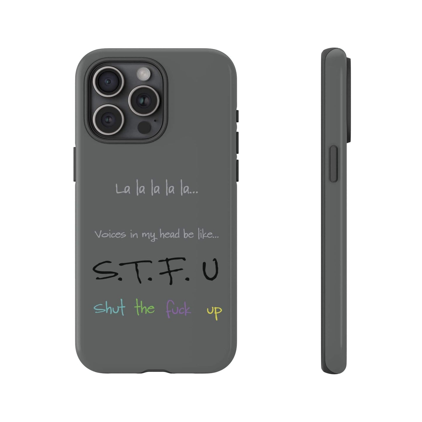 Printify Phone Case iPhone 15 Pro Max / Glossy Shut the F*ck Up iPhone Case – Bold, Funny & Built to Protect