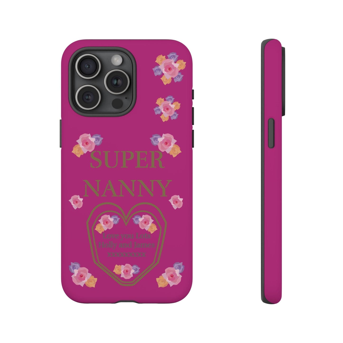 Printify Phone Case iPhone 15 Pro Max / Matte Personalised Super Nanny i Phone Cases