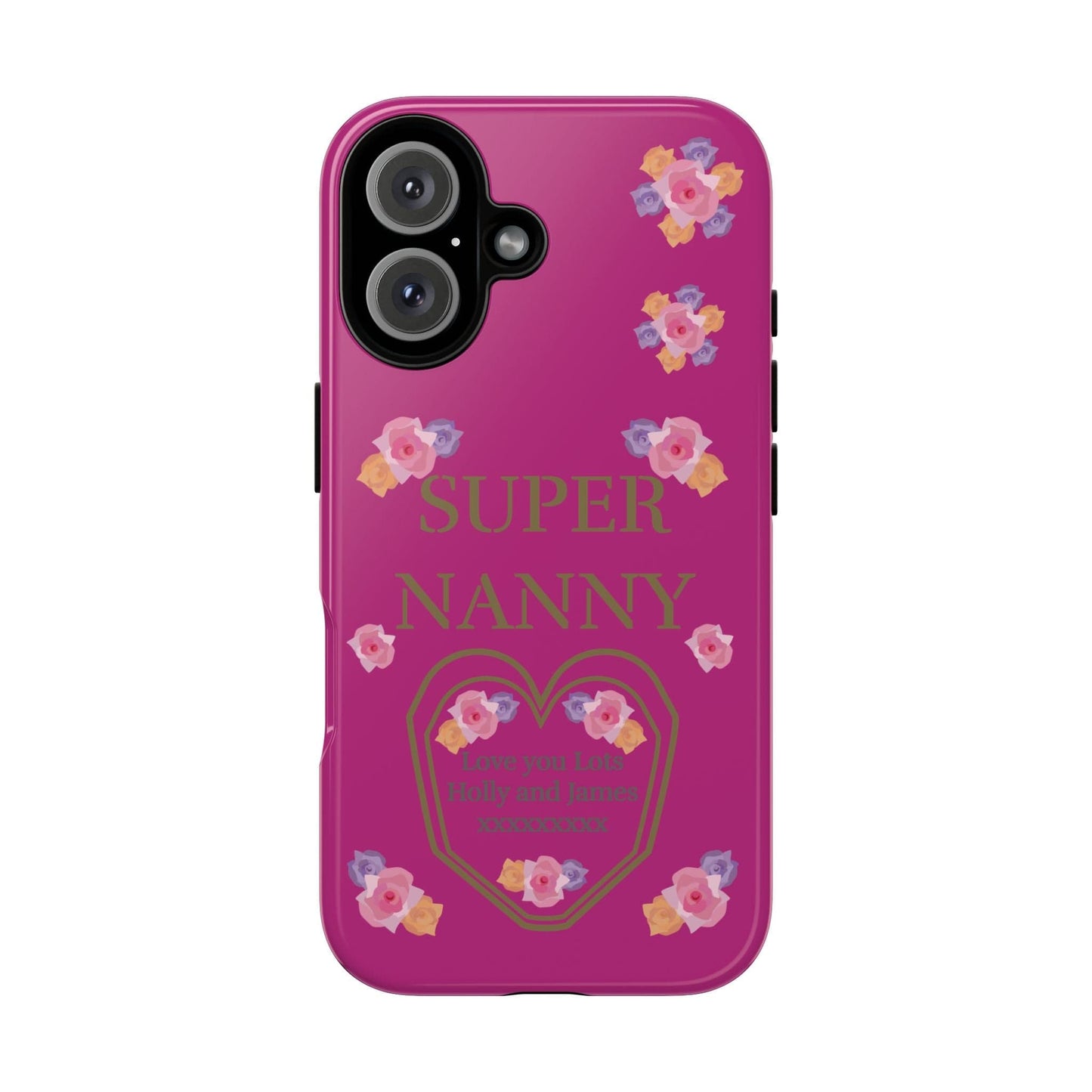 Printify Phone Case iPhone 16 / Glossy Personalised Super Nanny i Phone Cases