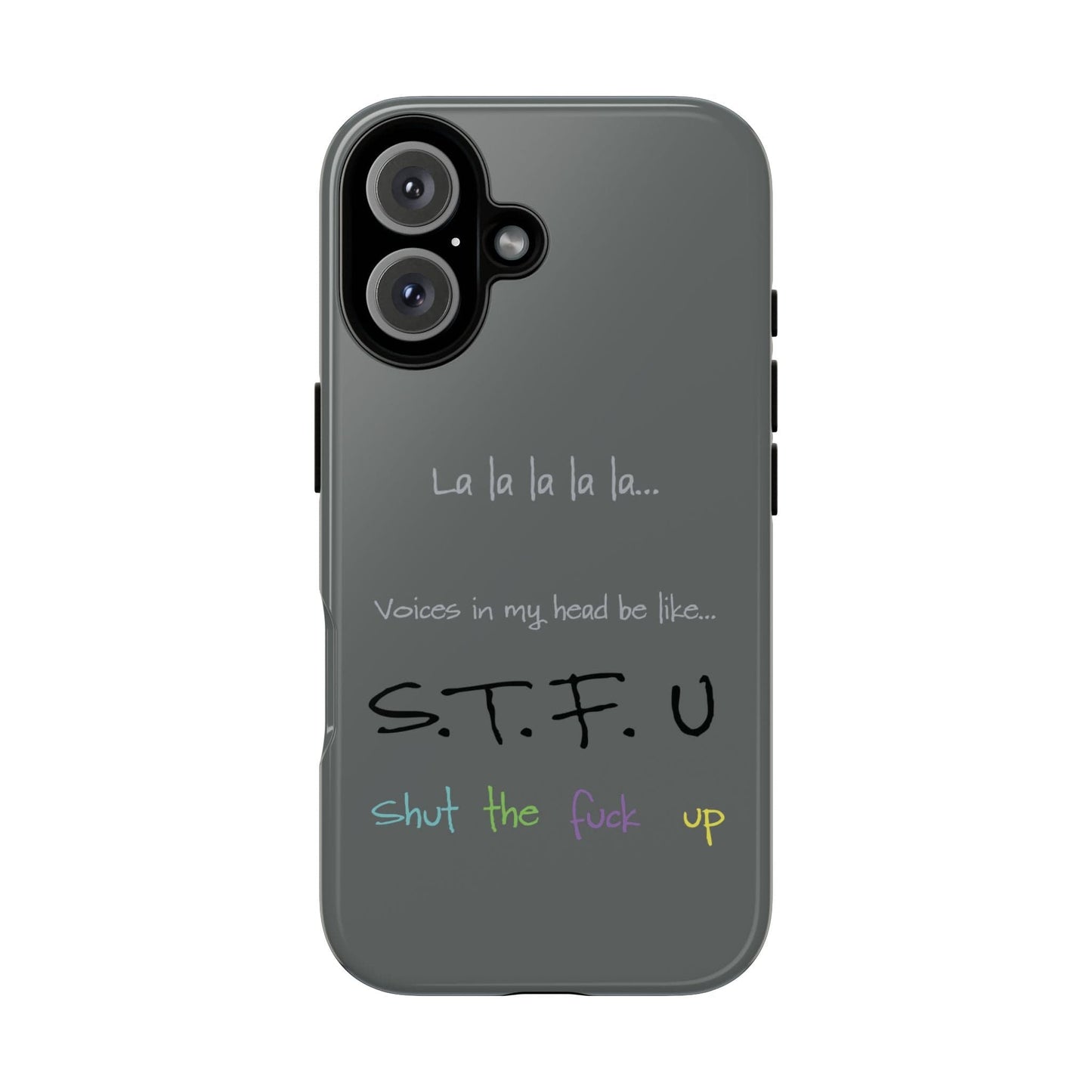 Printify Phone Case iPhone 16 / Glossy Shut the F*ck Up iPhone Case – Bold, Funny & Built to Protect